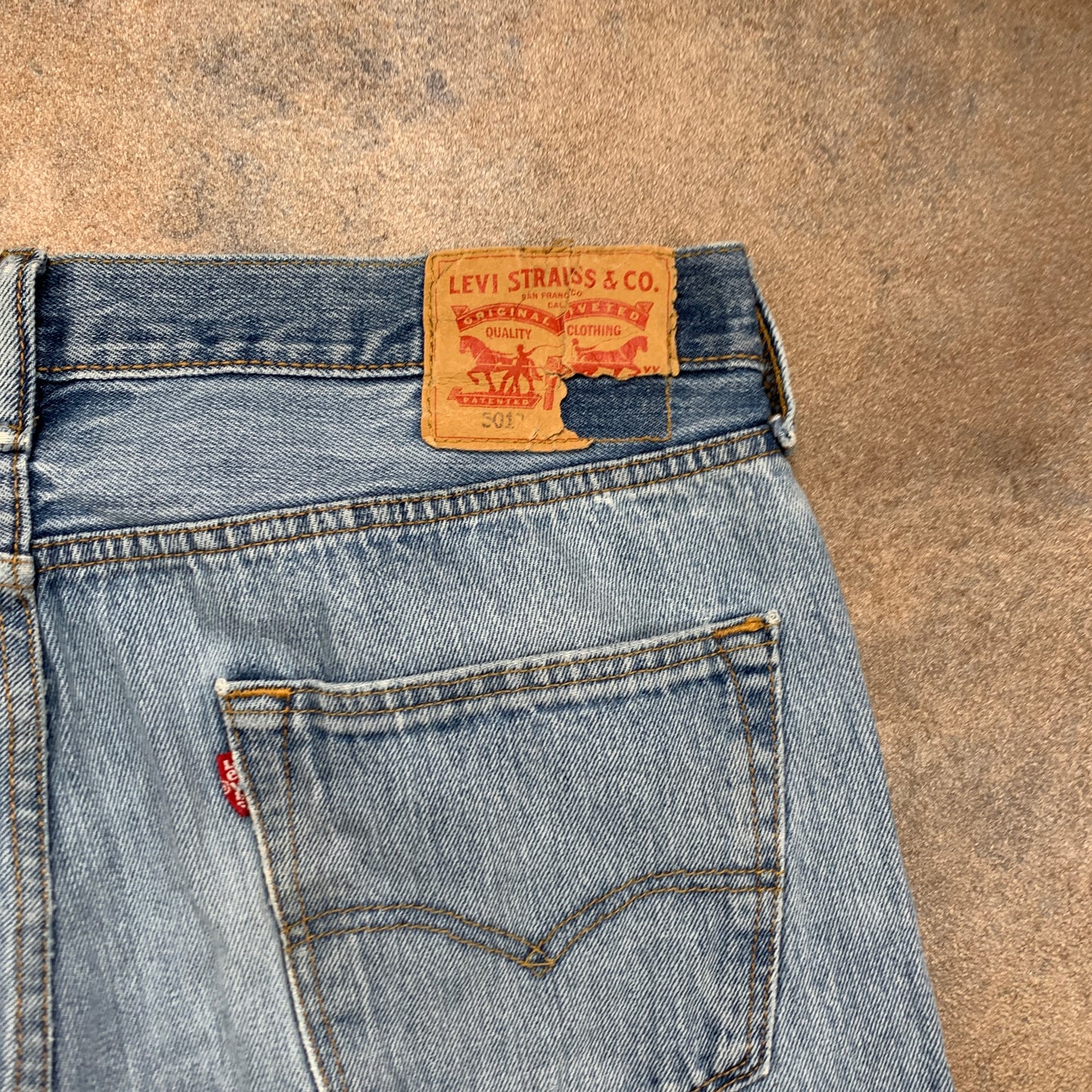 LEVI'S 501 Jeans W34 L31 Mens Regular Fit Straight Blue