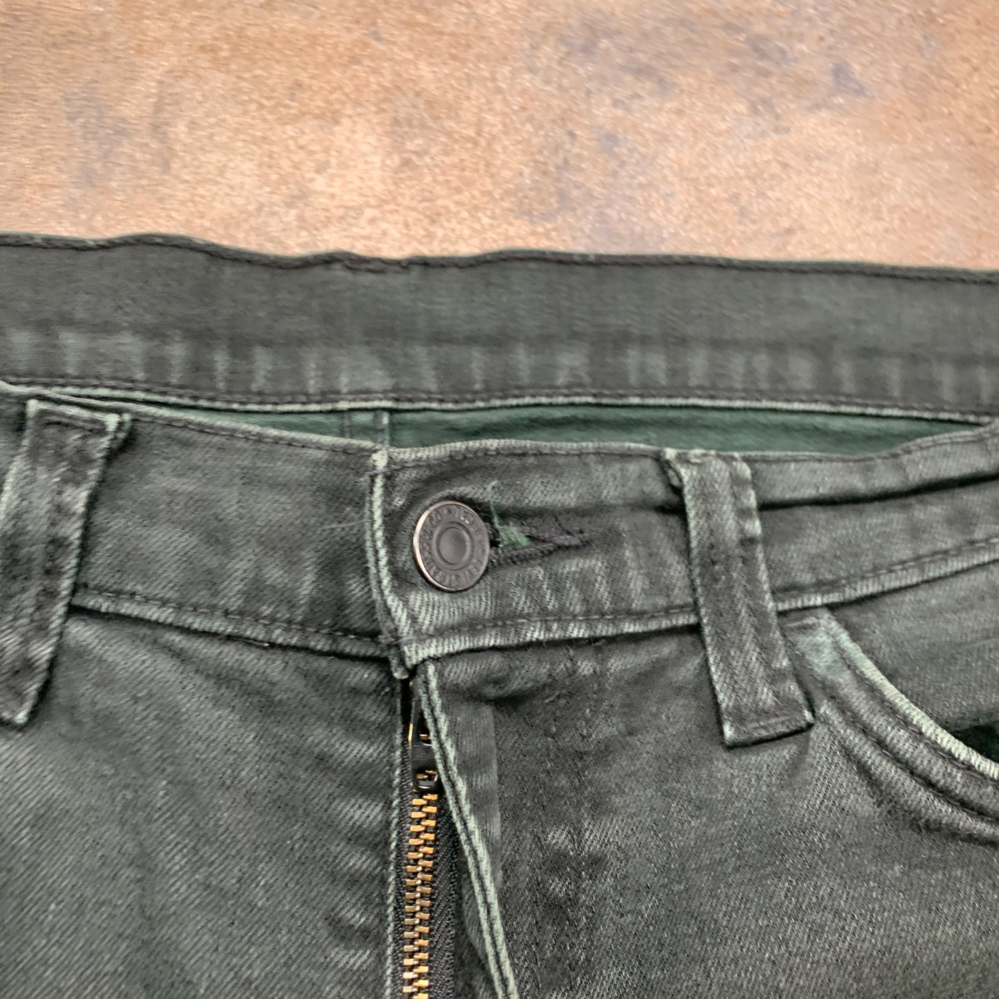 LEVI'S 508 Jeans W32 L32 Mens Slim Fit Straight Green