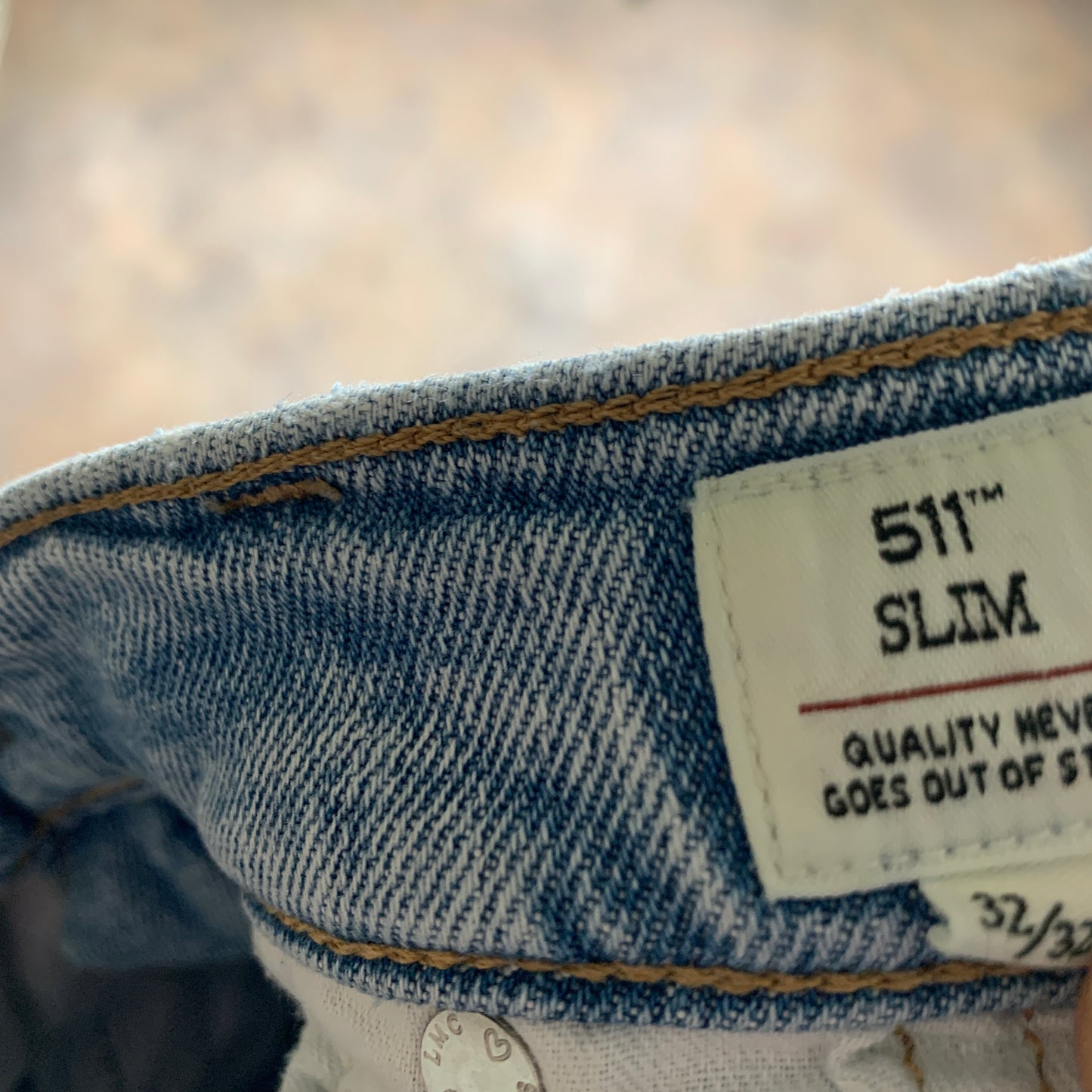 LEVI'S 511 Jeans W32 L32 Mens Slim Fit Blue