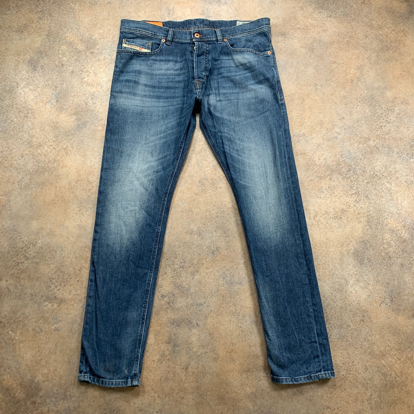 Diesel TEPPHAR Jeans W36 L32 Mens Slim Fit Straight Blue