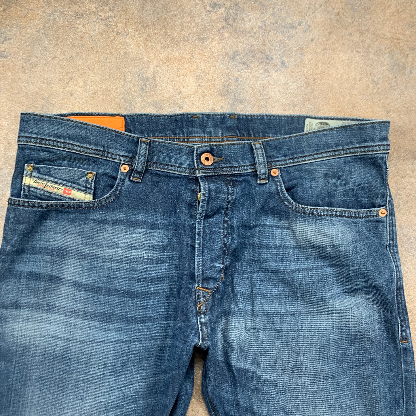 Diesel TEPPHAR Jeans W36 L32 Mens Slim Fit Straight Blue