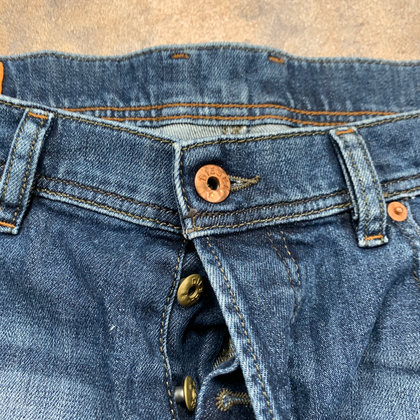 Diesel TEPPHAR Jeans W36 L32 Mens Slim Fit Straight Blue