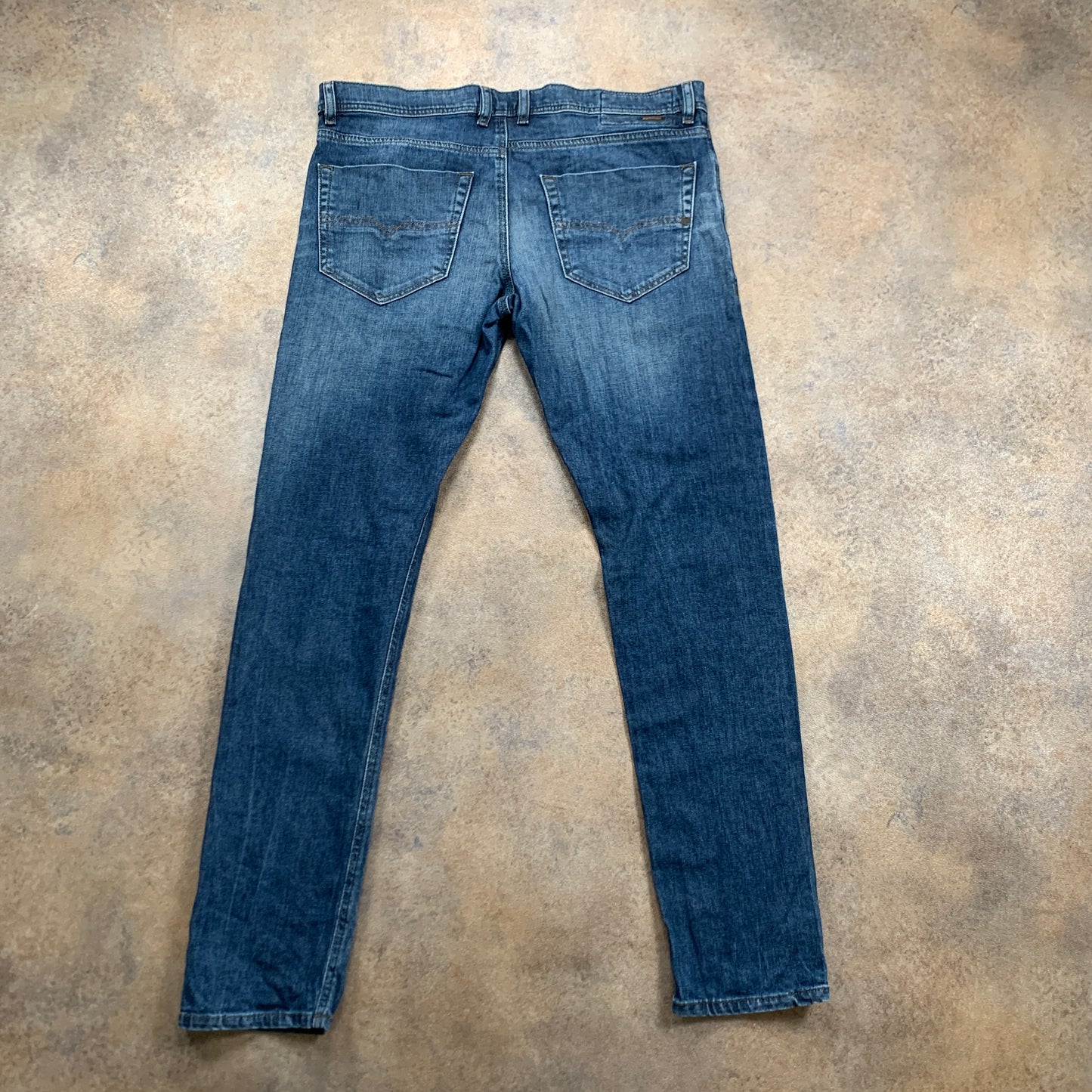 Diesel TEPPHAR Jeans W36 L32 Mens Slim Fit Straight Blue