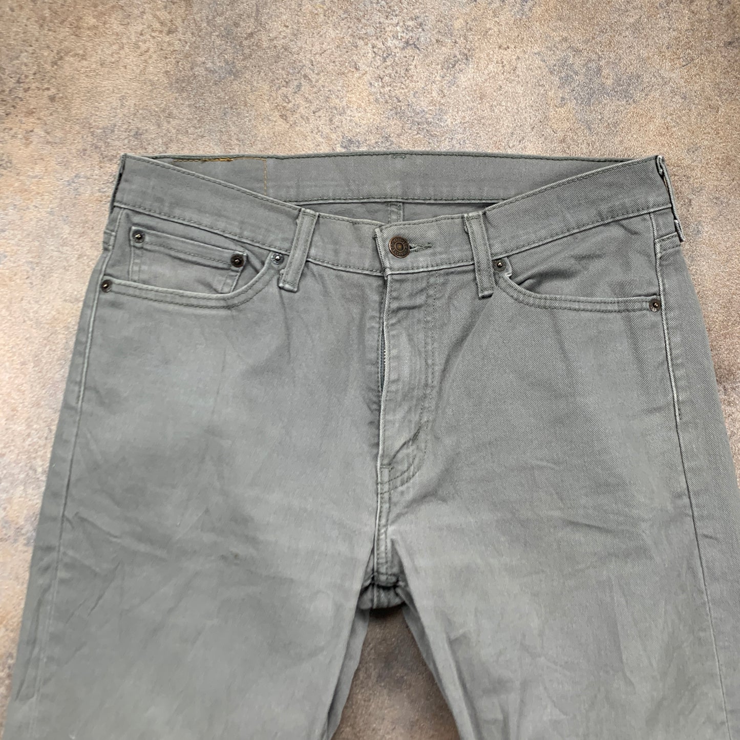 LEVI'S 513 Jeans W32 L32 Mens Slim Fit Grey