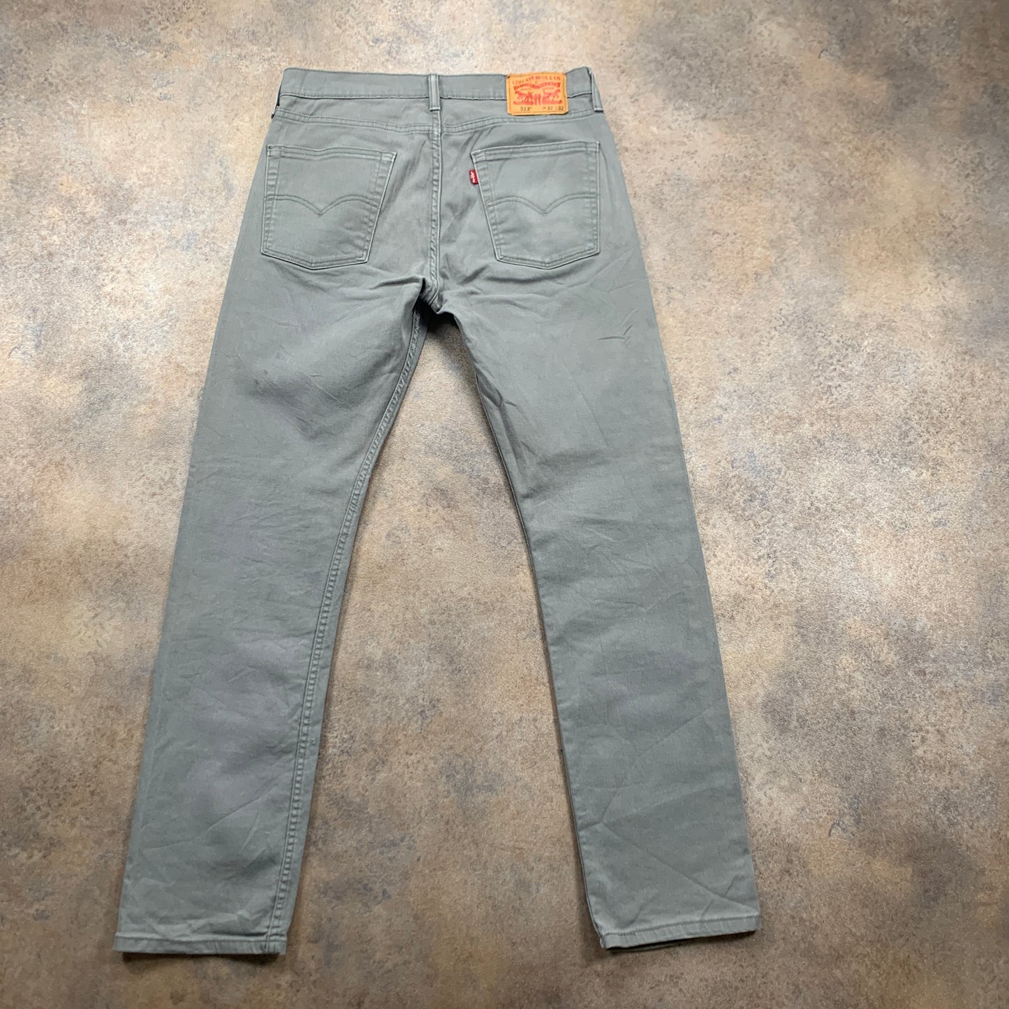 LEVI'S 513 Jeans W32 L32 Mens Slim Fit Grey