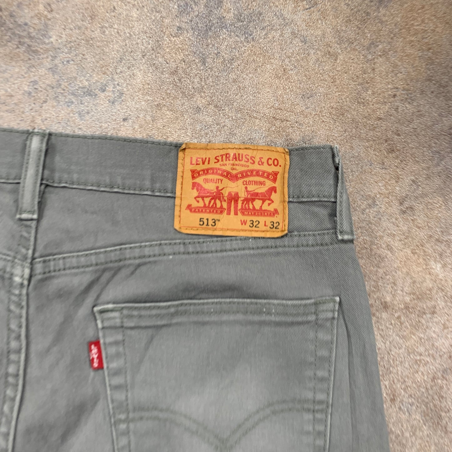 LEVI'S 513 Jeans W32 L32 Mens Slim Fit Grey