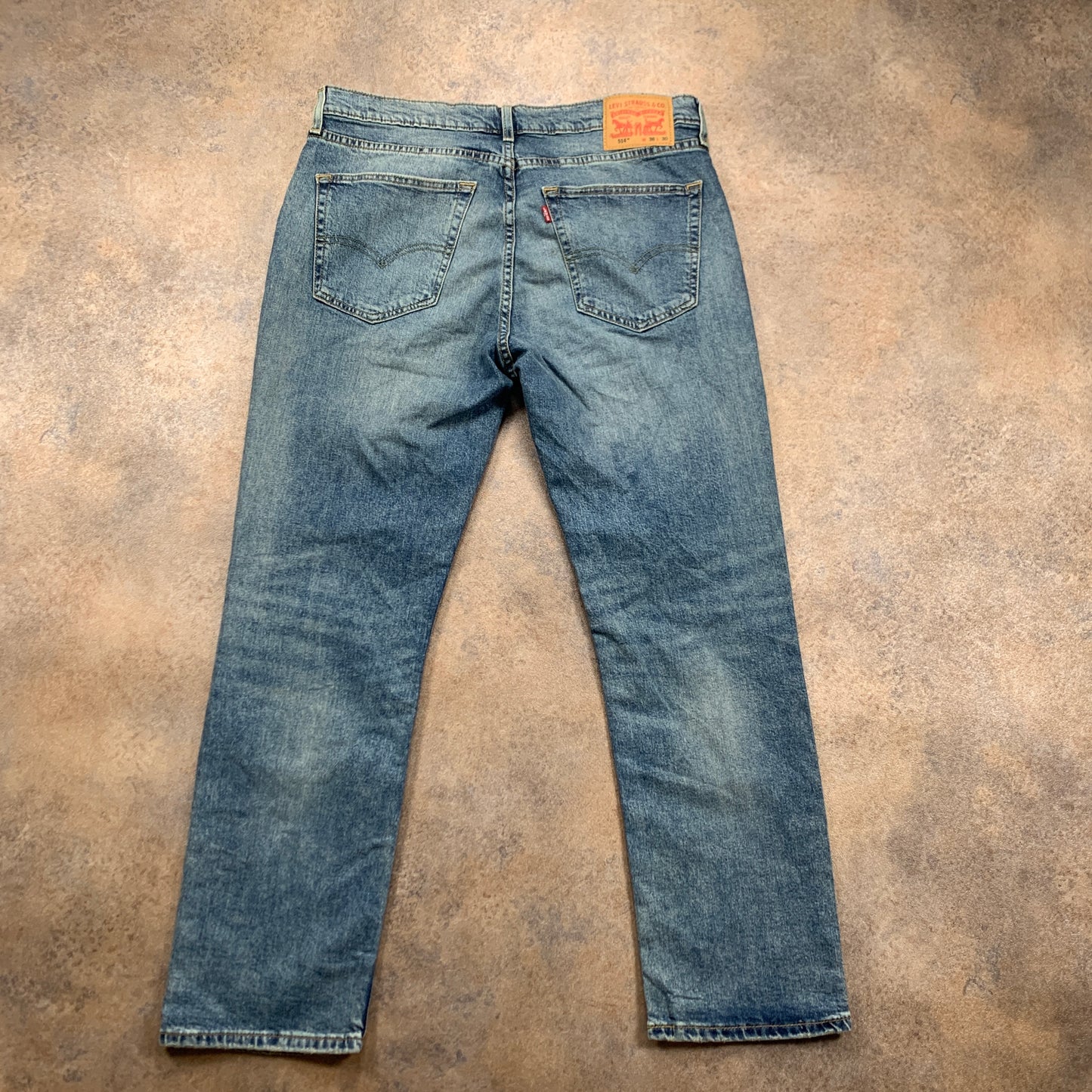 LEVI'S 514 Jeans W36 L29 Mens Regular Fit Straight Blue