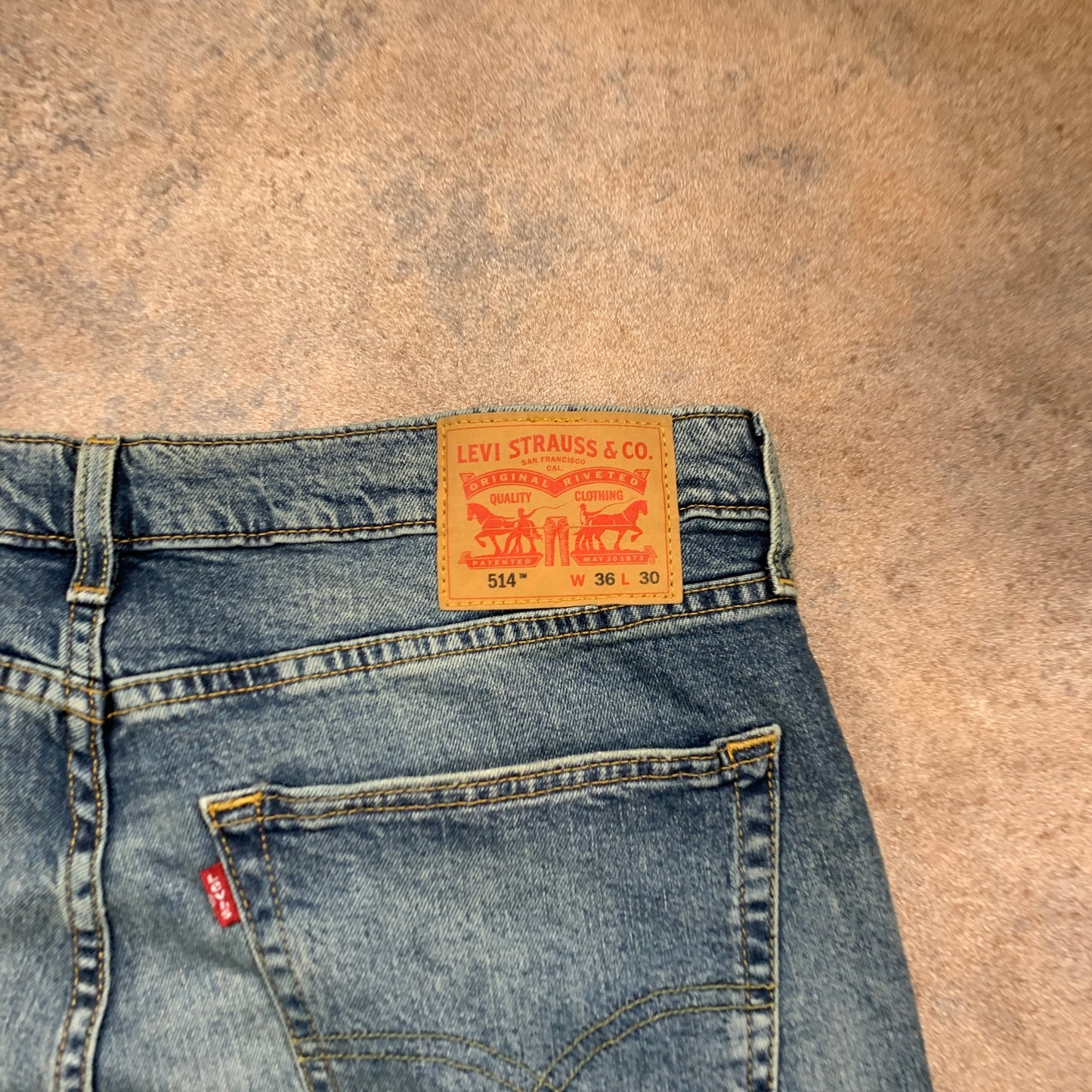 LEVI'S 514 Jeans W36 L29 Mens Regular Fit Straight Blue