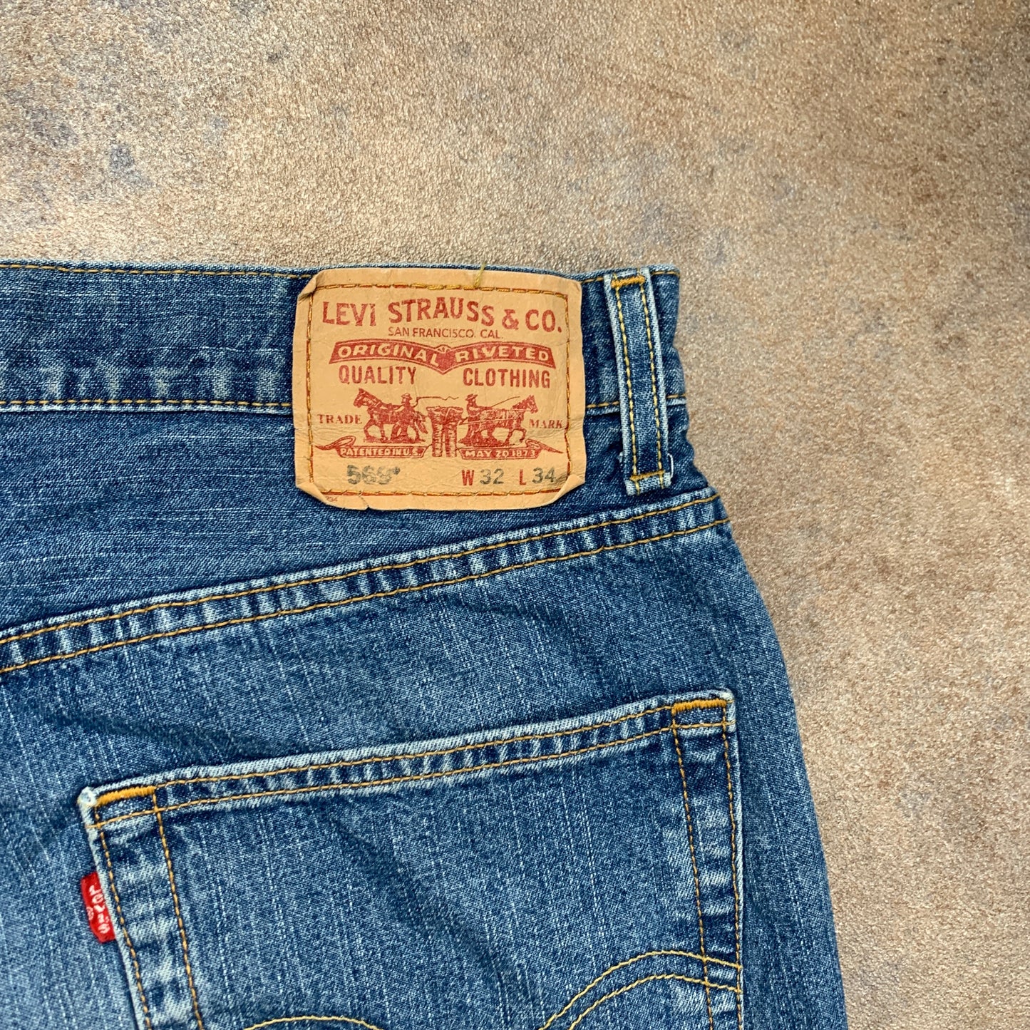 Vintage LEVI'S 569 Jeans W32 L34 Mens Relaxed Fit Straight Blue