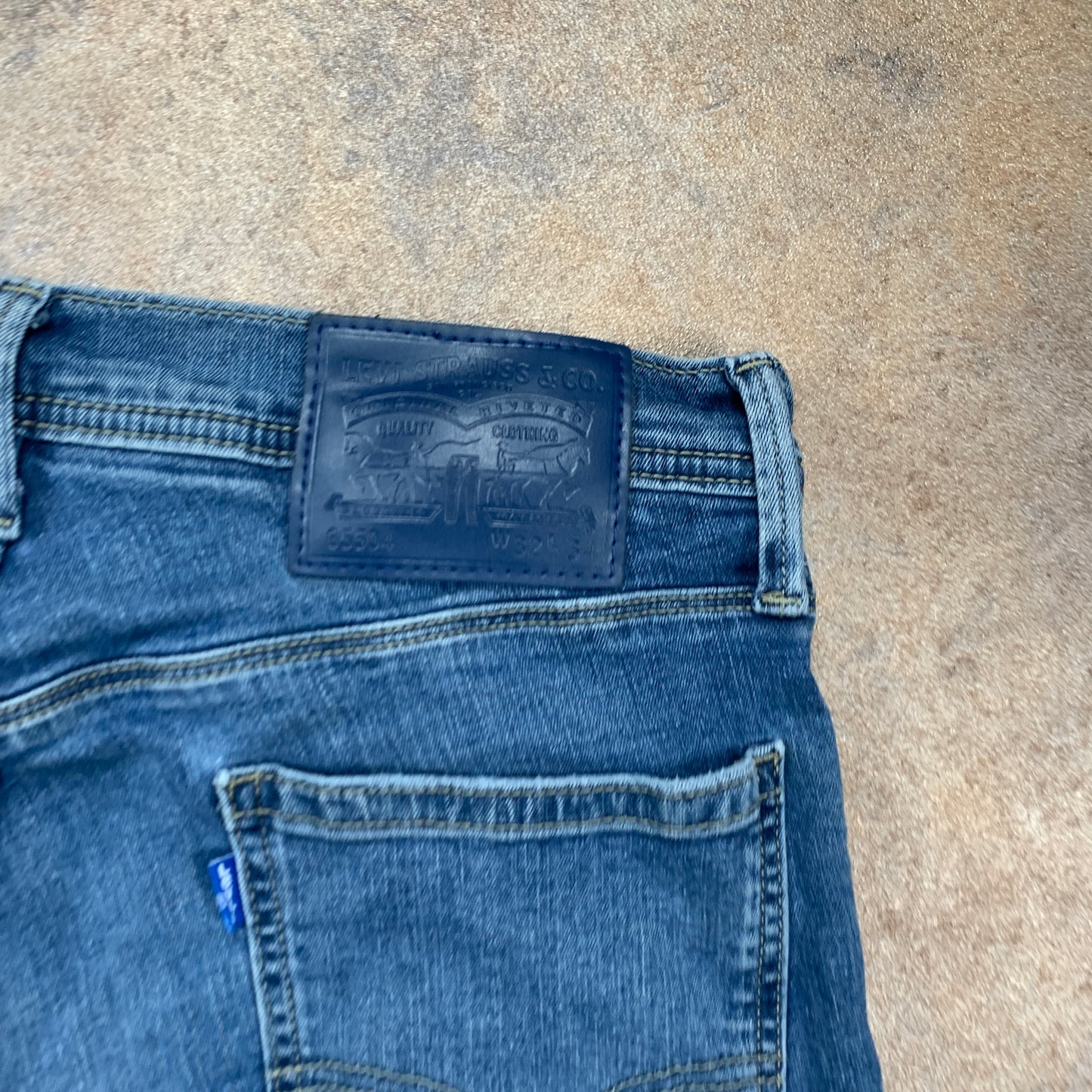 LEVI'S 65504 Jeans W30 L27 Mens Slim Fit Straight Blue