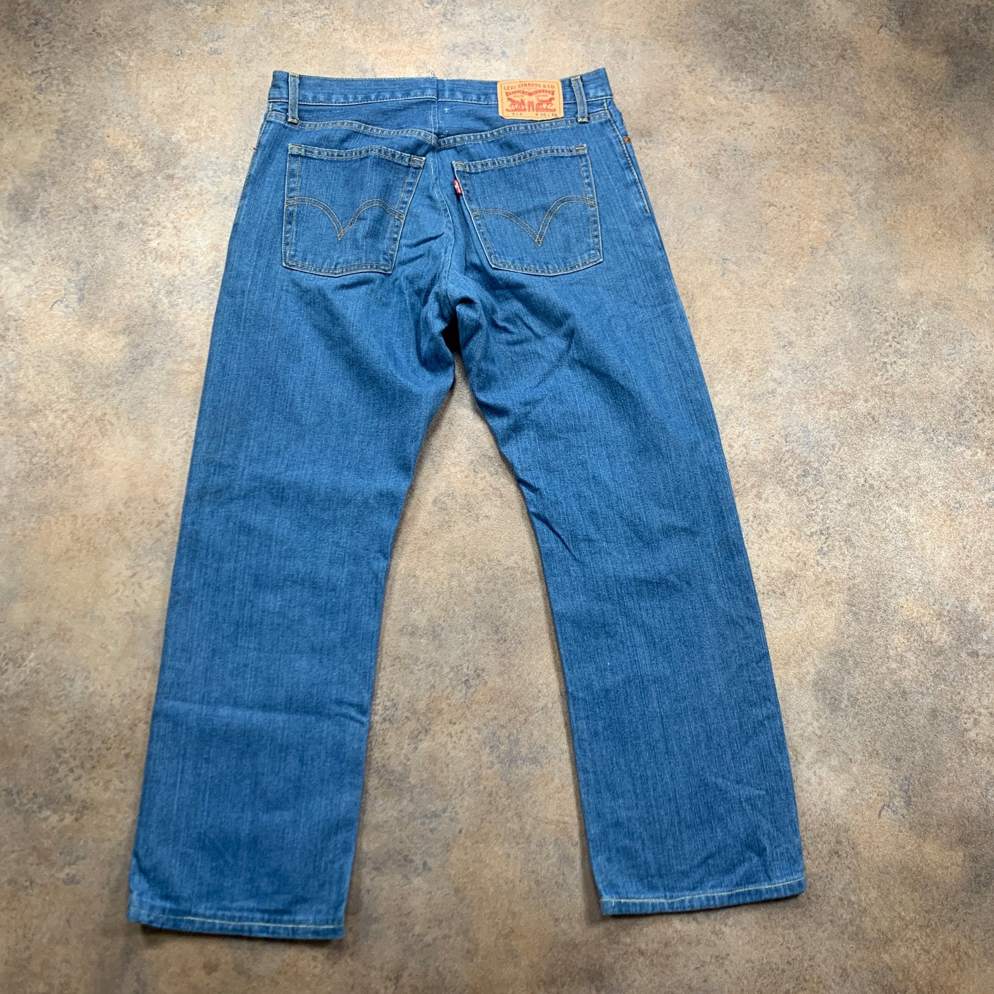 LEVI'S 514 Jeans W34 L30 Mens Regular Fit Straight Blue