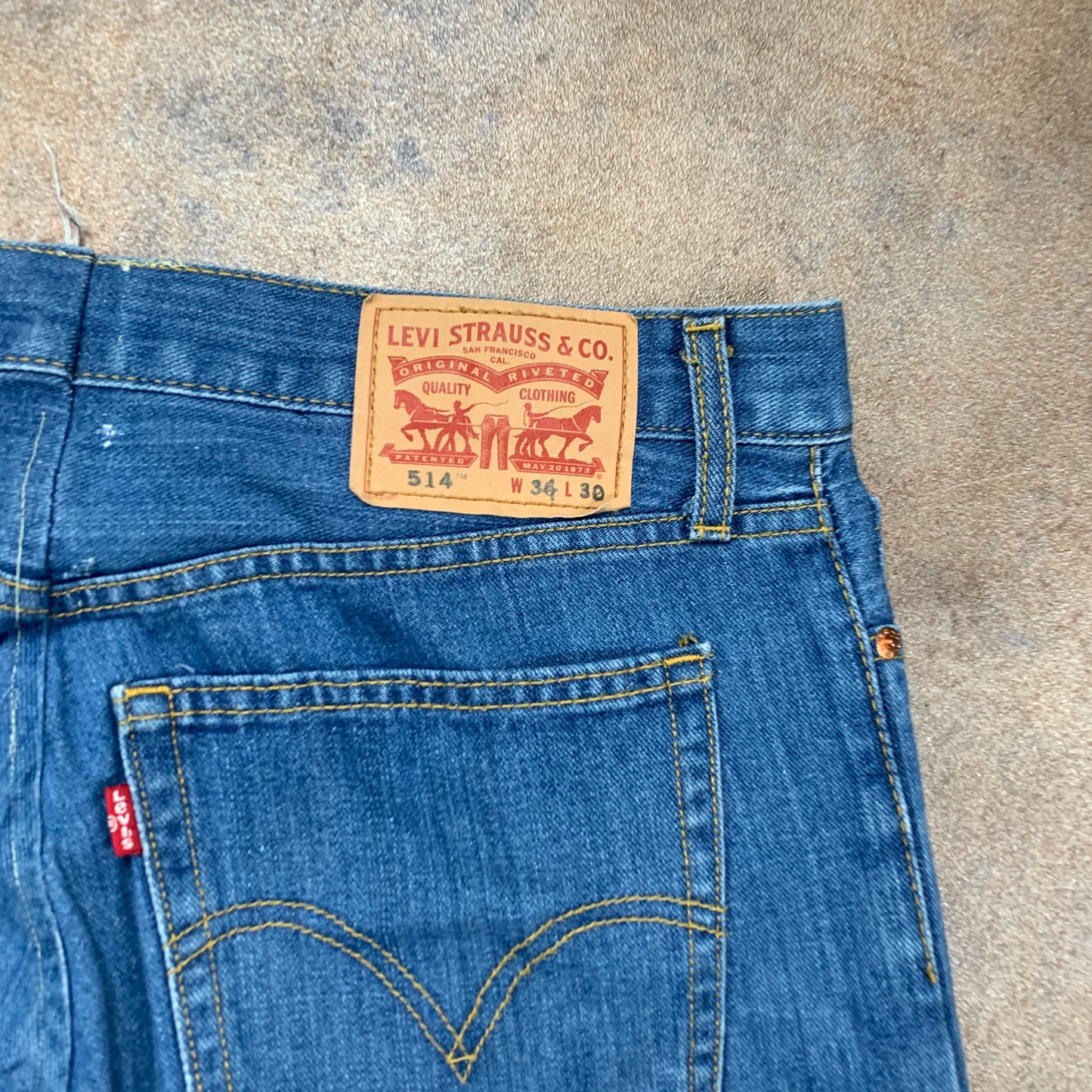 LEVI'S 514 Jeans W34 L30 Mens Regular Fit Straight Blue