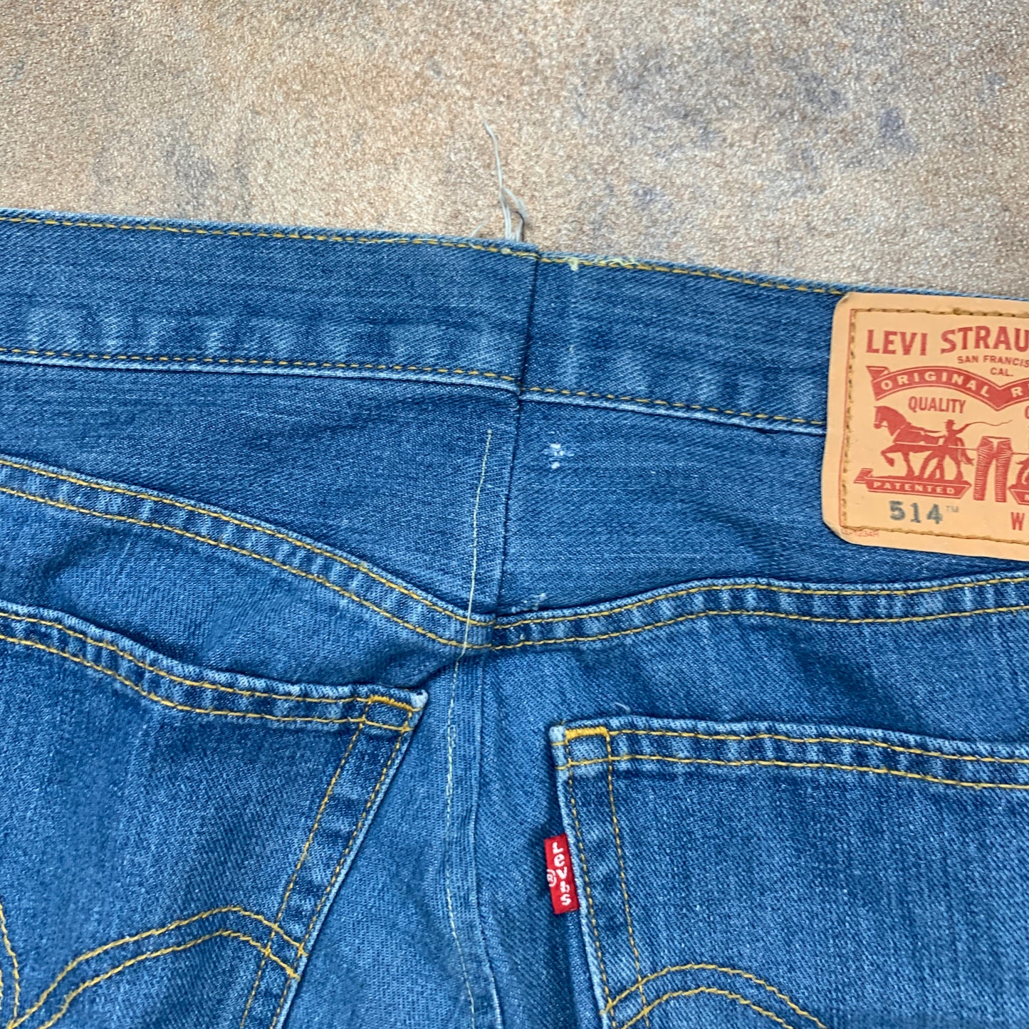 LEVI'S 514 Jeans W34 L30 Mens Regular Fit Straight Blue