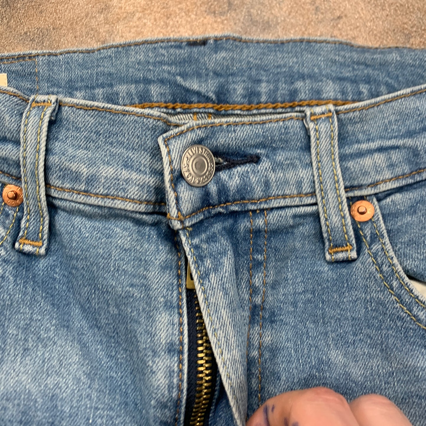 LEVI'S 512 Jeans W31 L30 Mens Slim Fit Tapered Blue