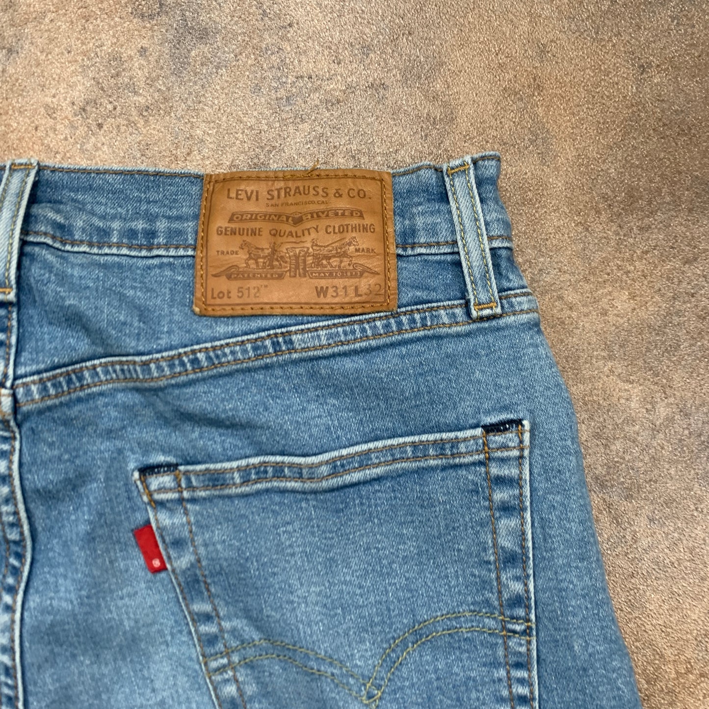 LEVI'S 512 Jeans W31 L30 Mens Slim Fit Tapered Blue