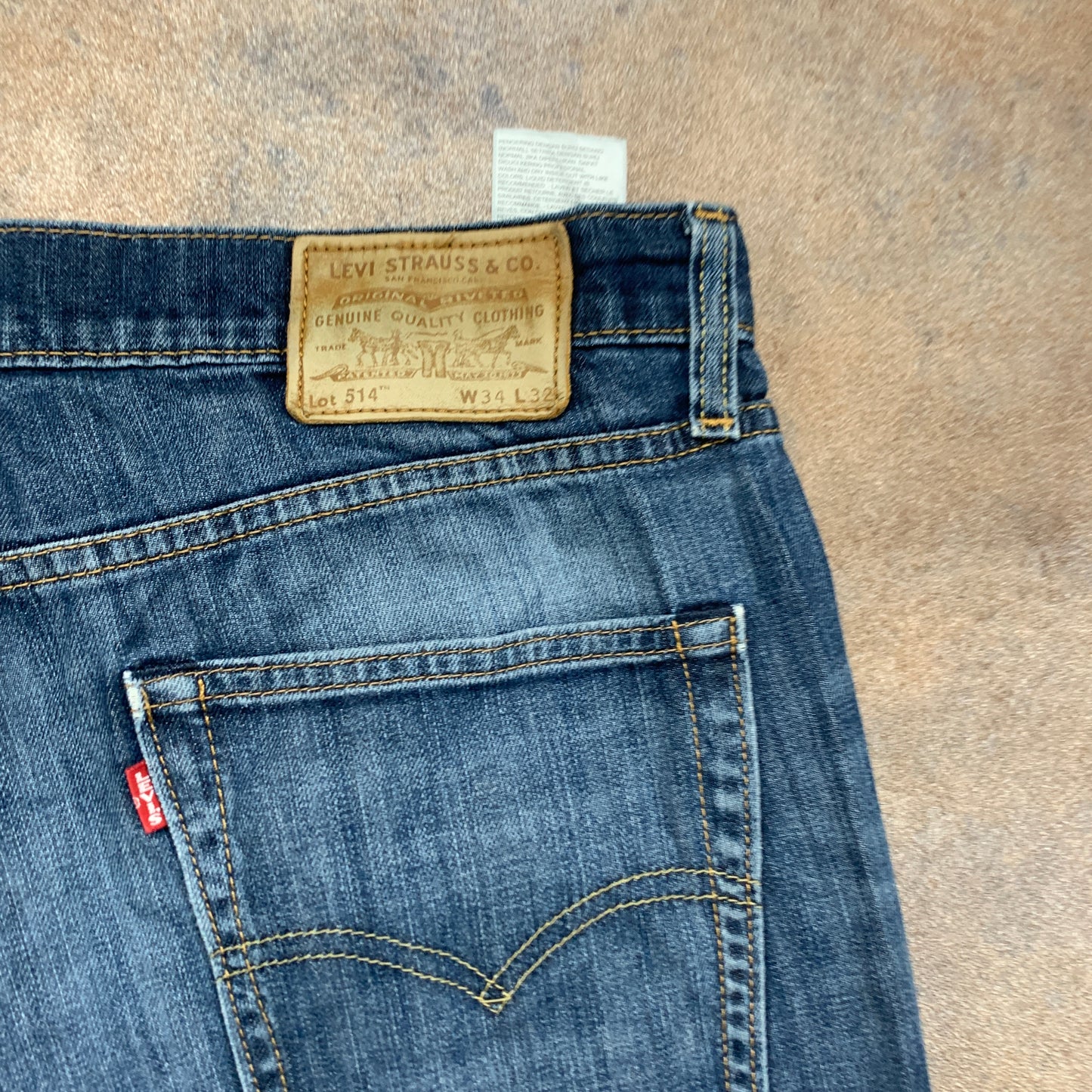 LEVI'S 514 Jeans W35 L32 Mens Regular Fit Straight Blue