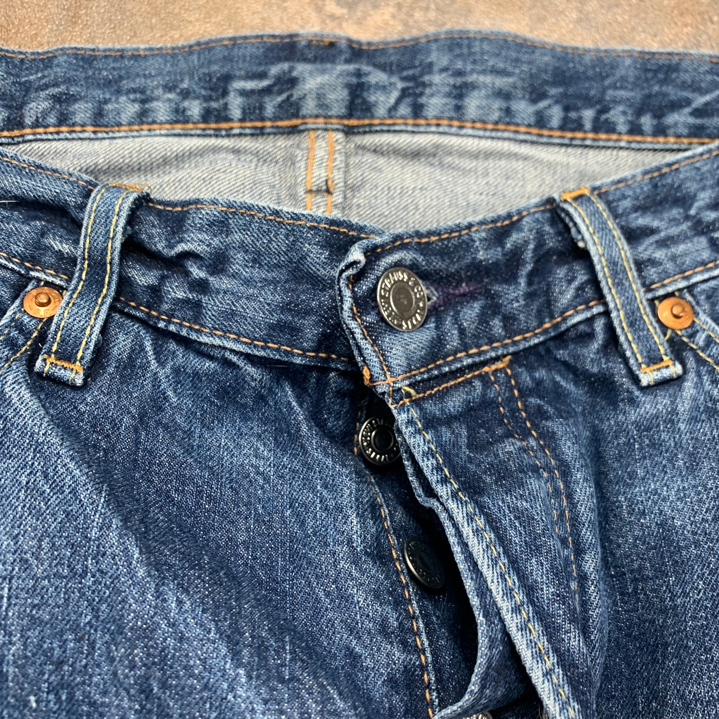 LEVI'S 501 Jeans W34 L34 Mens Regular Fit Straight Blue
