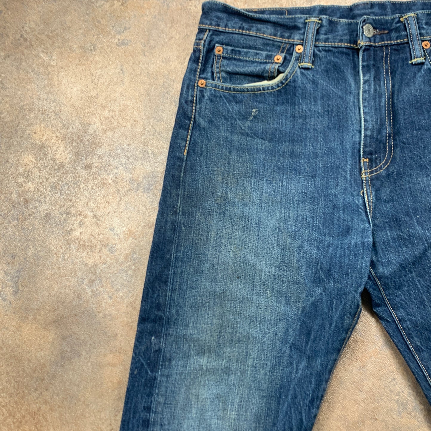 LEVI'S 522 Jeans W32 L31 Mens Slim Fit Tapered Blue