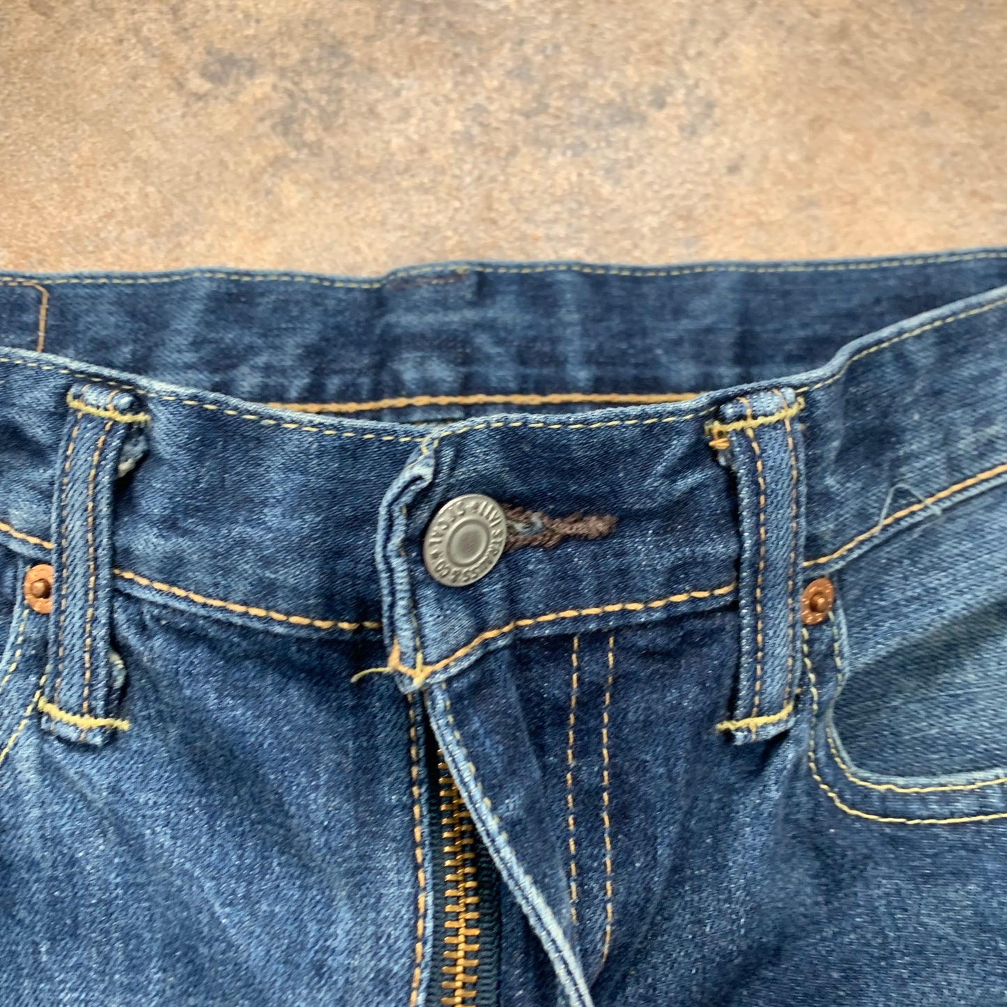 LEVI'S 522 Jeans W32 L31 Mens Slim Fit Tapered Blue