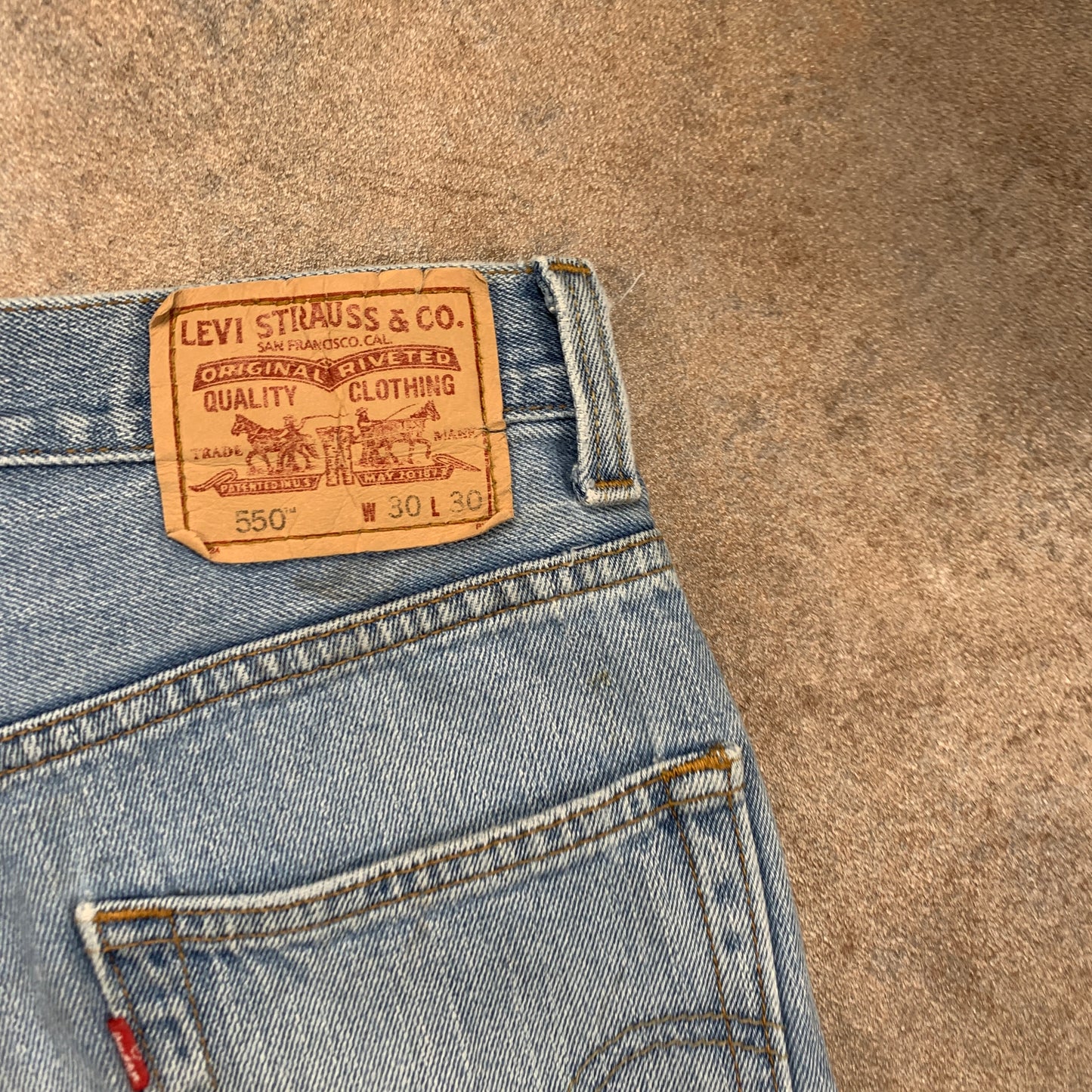 Vintage LEVI'S 550 Jeans W30 L29 Mens Relaxed Fit Straight Blue