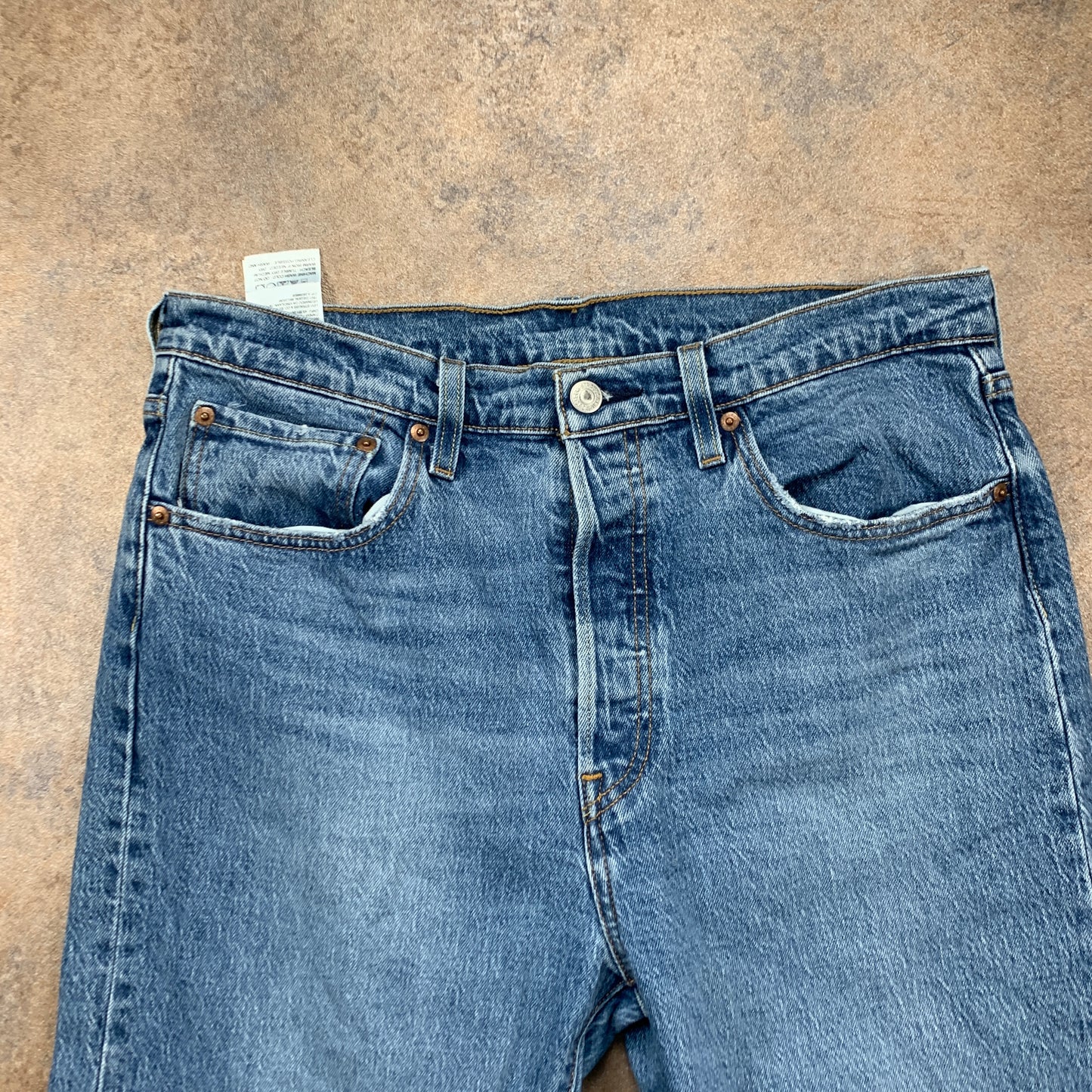 LEVI'S 501 Jeans W32 L30 Mens Slim Fit Straight Blue