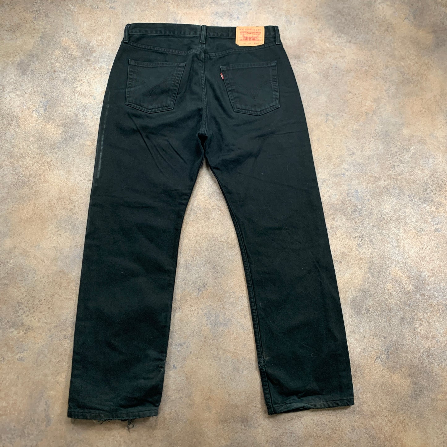 Vintage LEVI'S 751 Jeans W34 L30 Mens Regular Fit Straight Black