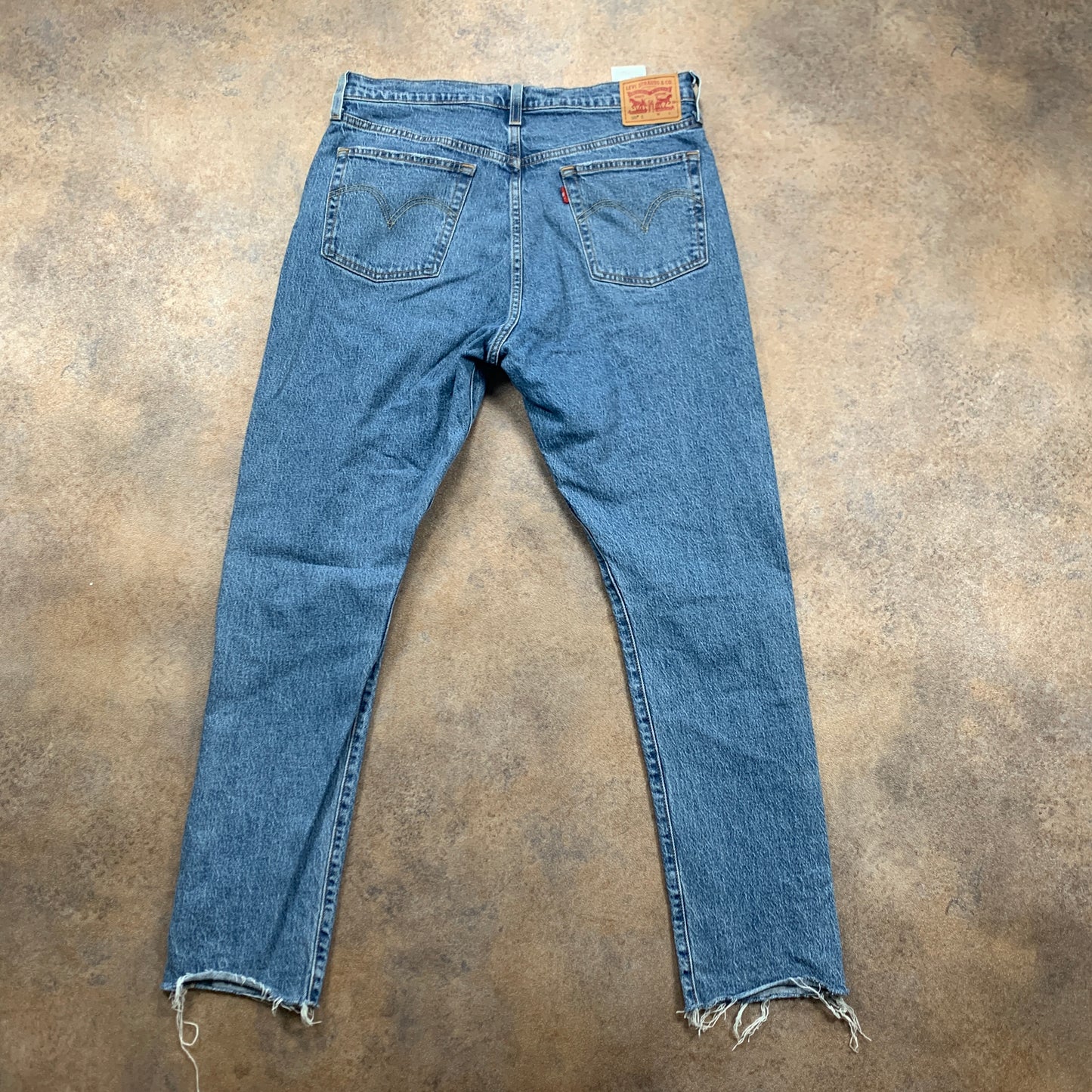 LEVI'S 501 Jeans W32 L30 Mens Slim Fit Straight Blue