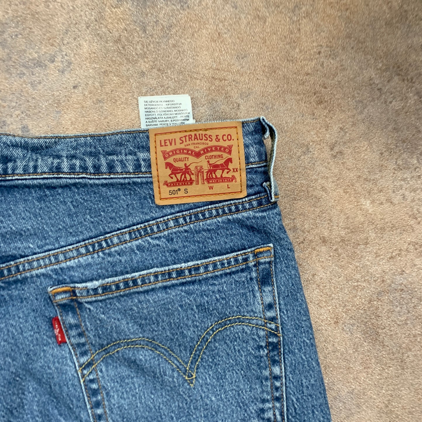 LEVI'S 501 Jeans W32 L30 Mens Slim Fit Straight Blue