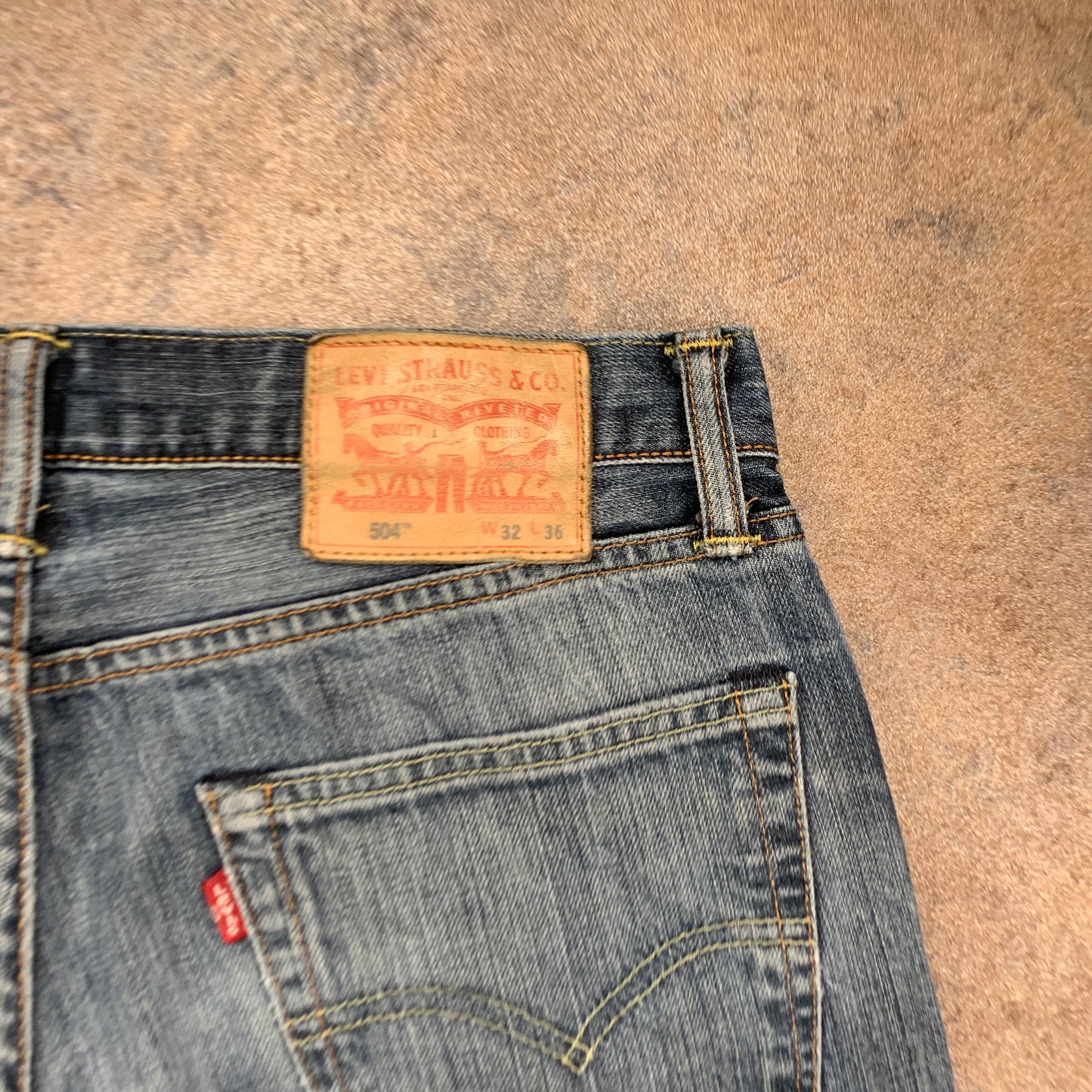 LEVI'S 504 Jeans W32 L31 Mens Regular Fit Straight Blue