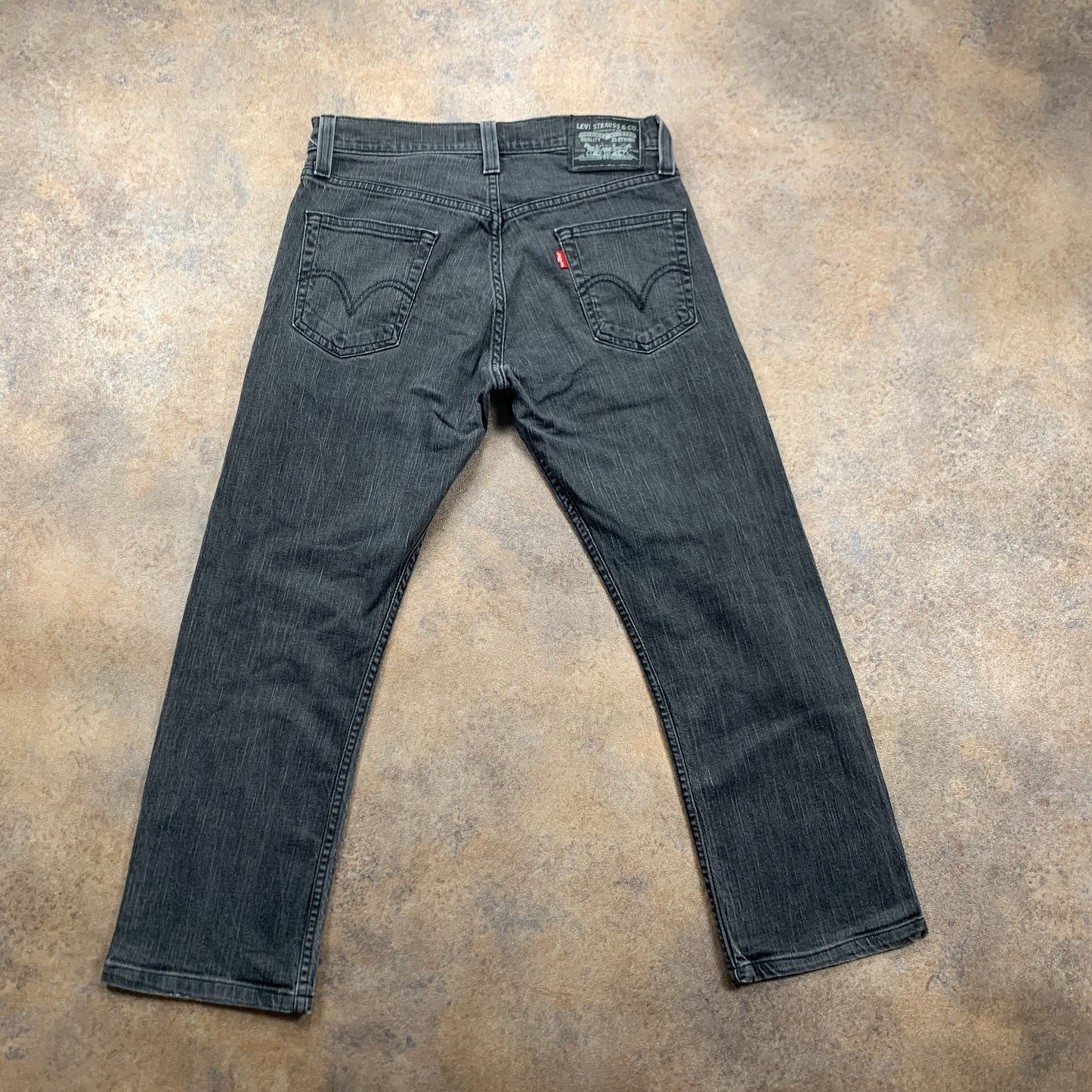 LEVI'S 514 Jeans W30 L26 Mens Regular Fit Straight Grey