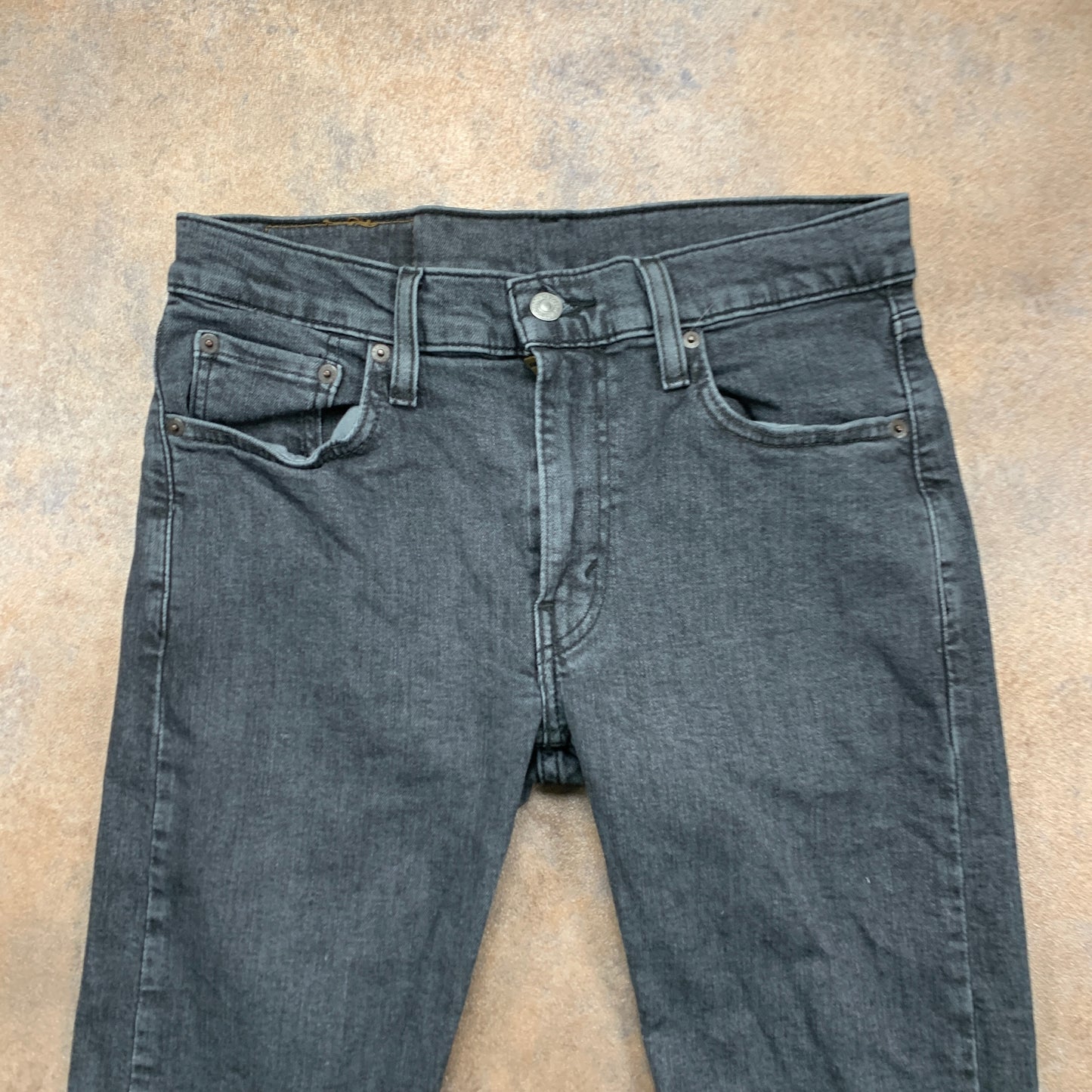 LEVI'S 519 Jeans W30 L30 Mens Skinny Fit Grey