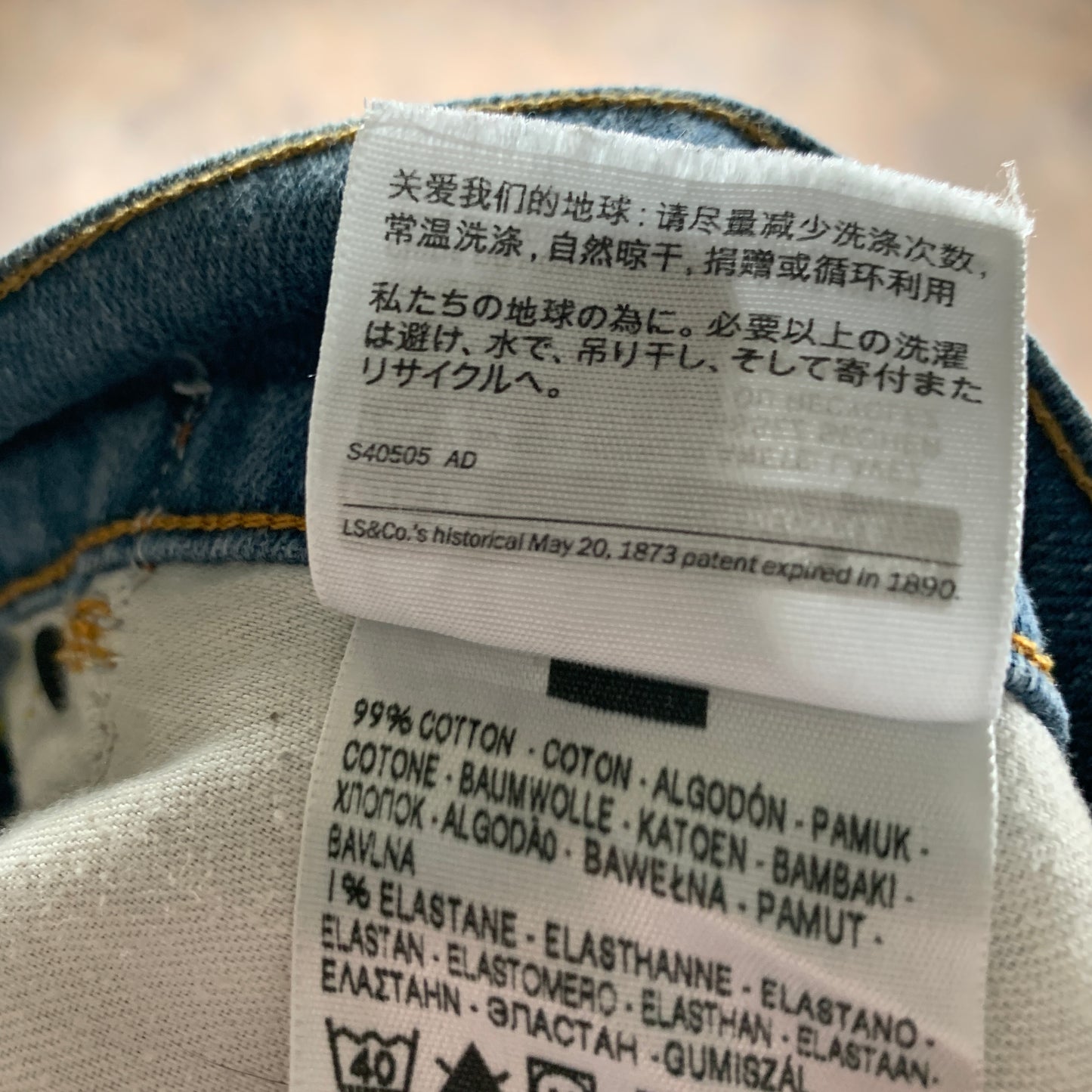 Vintage LEVI'S 504 Jeans W32 L28 Mens Regular Fit Straight Blue