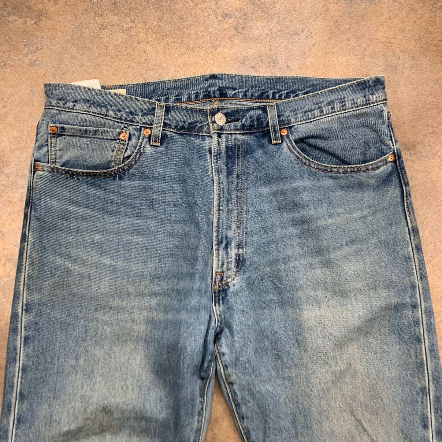 LEVI'S 551 Jeans W37 L34 Mens Relaxed Fit Straight Blue