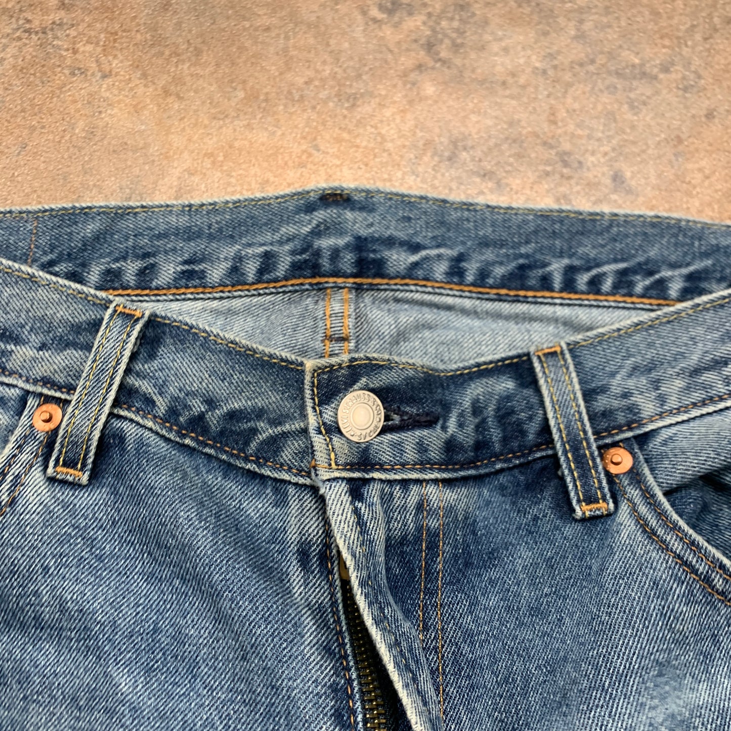 LEVI'S 551 Jeans W37 L34 Mens Relaxed Fit Straight Blue