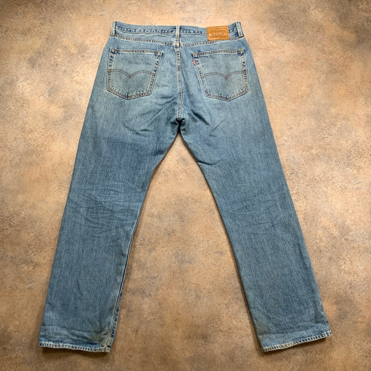 LEVI'S 551 Jeans W37 L34 Mens Relaxed Fit Straight Blue