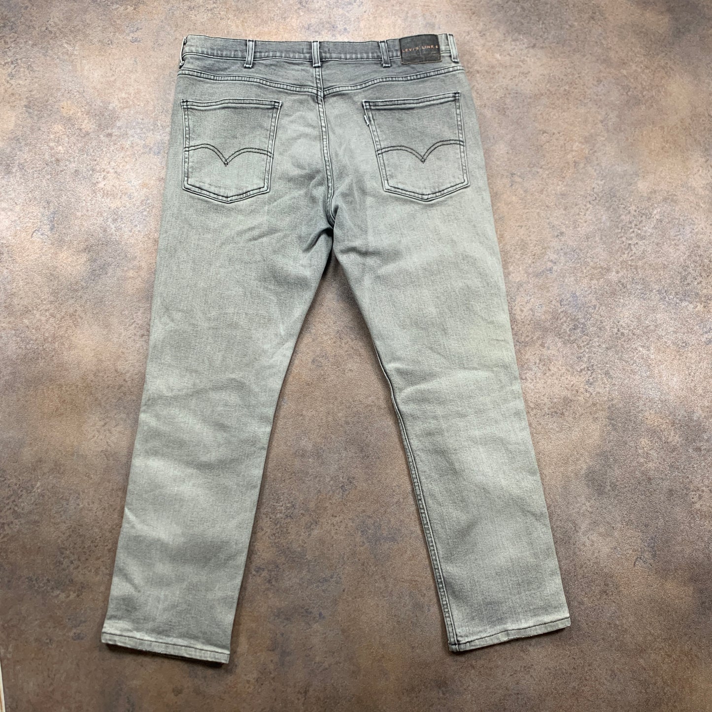 LEVI'S Line 8 Jeans W38 L29 Mens Skinny Fit Grey
