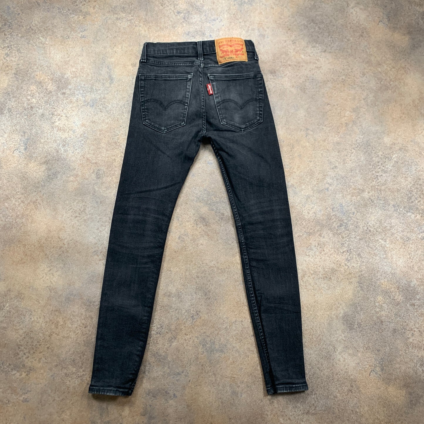 LEVI'S 519 Jeans W28 L28 Mens Skinny Fit Grey