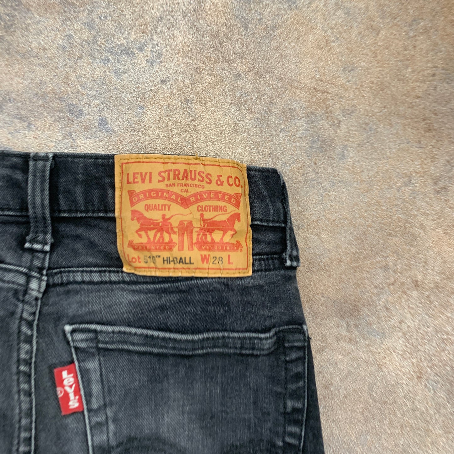 LEVI'S 519 Jeans W28 L28 Mens Skinny Fit Grey