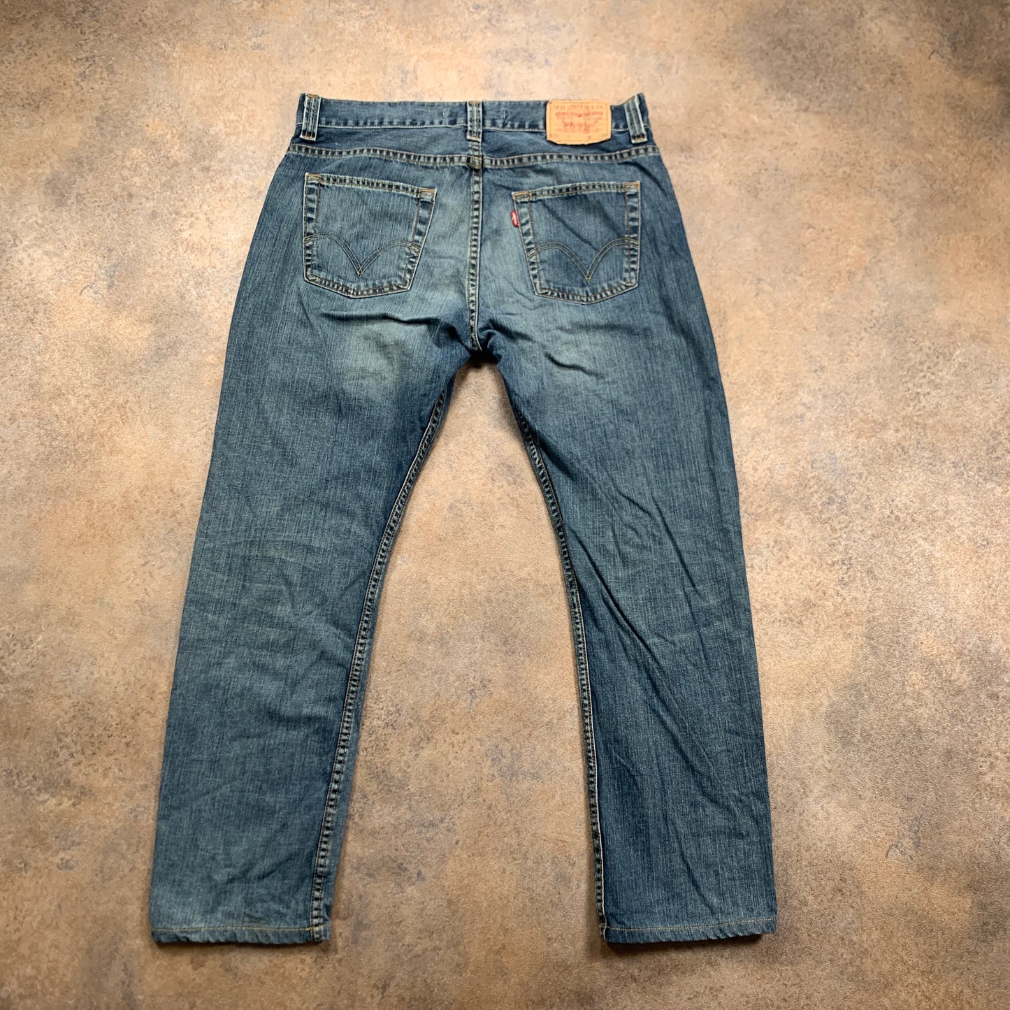 Vintage LEVI'S 506 Jeans W34 L28 Mens Relaxed Fit Straight Blue 90s