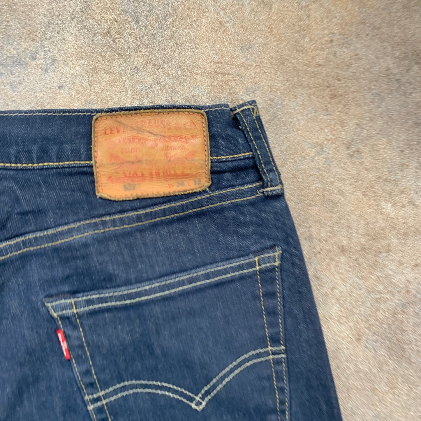 LEVI'S 522 Jeans W30 L30 Mens Slim Fit Tapered Blue