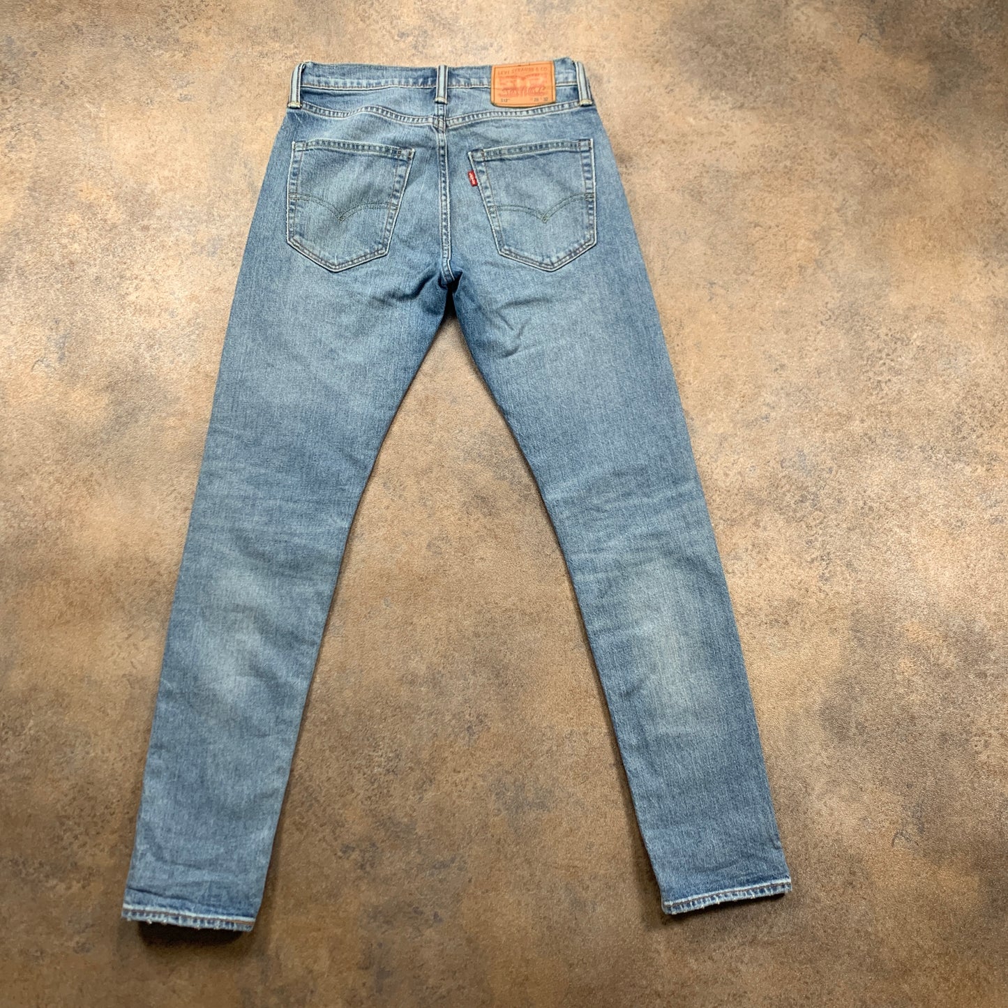 LEVI'S 512 Jeans W28 L31 Mens Slim Fit Tapered Blue