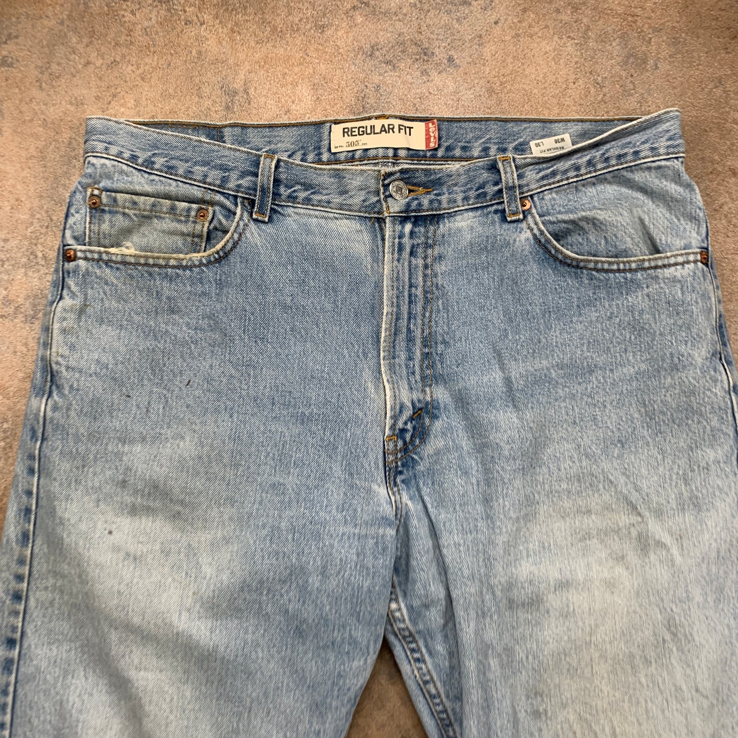 Vintage LEVI'S 505 Jeans W36 L30 Mens Regular Fit Straight Blue