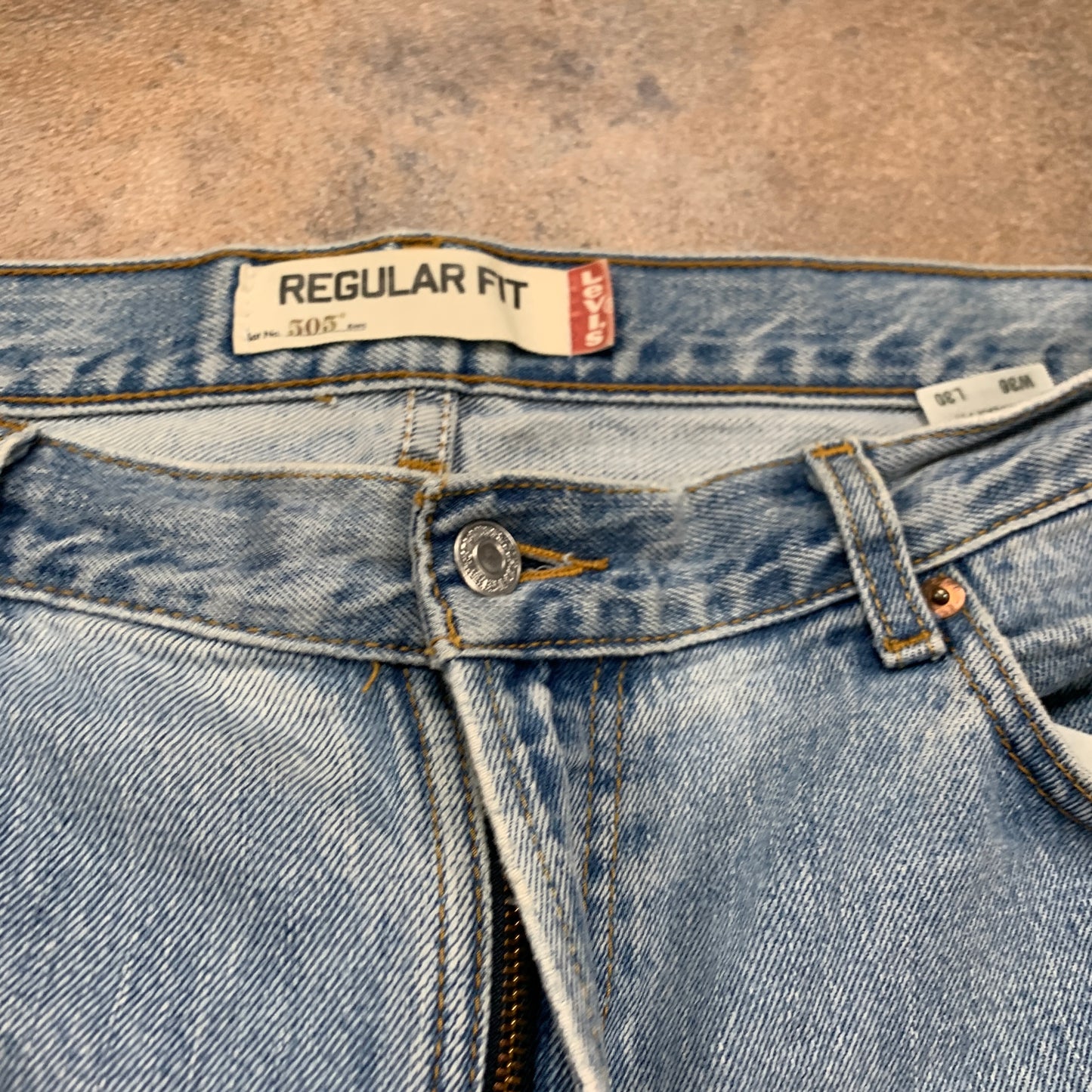 Vintage LEVI'S 505 Jeans W36 L30 Mens Regular Fit Straight Blue