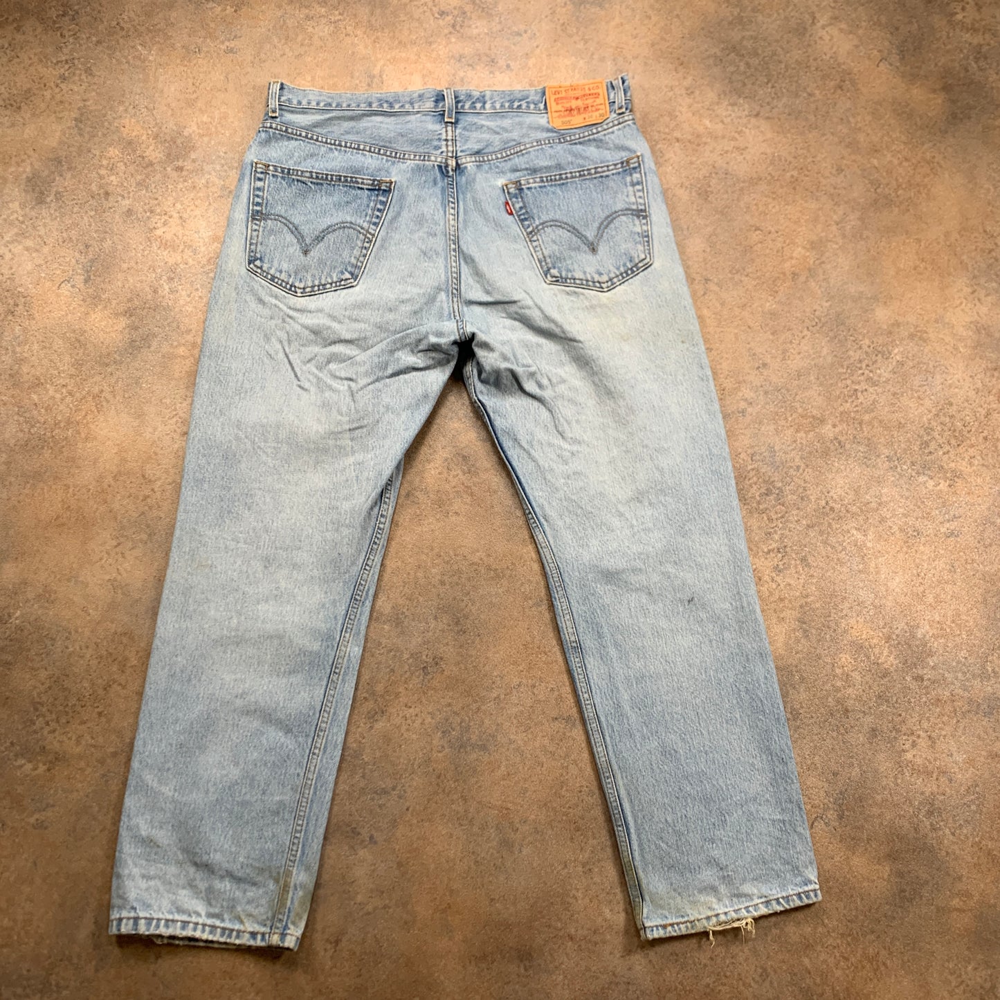 Vintage LEVI'S 505 Jeans W36 L30 Mens Regular Fit Straight Blue