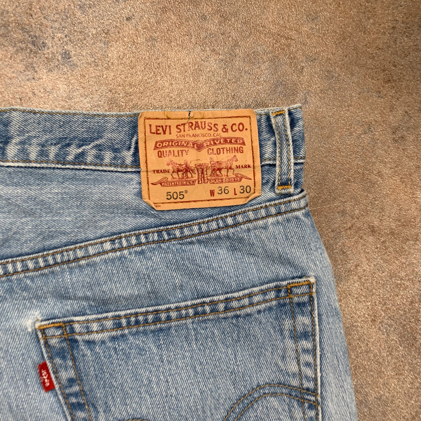 Vintage LEVI'S 505 Jeans W36 L30 Mens Regular Fit Straight Blue