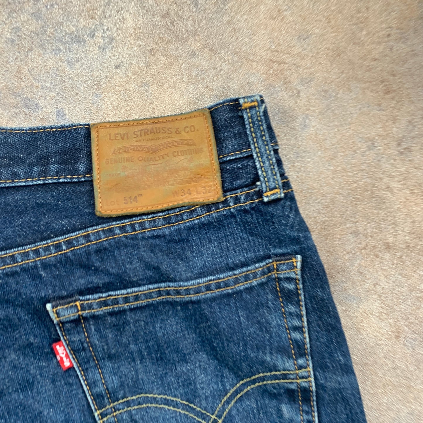 LEVI'S 514 Jeans W34 L28 Mens Regular Fit Straight Blue
