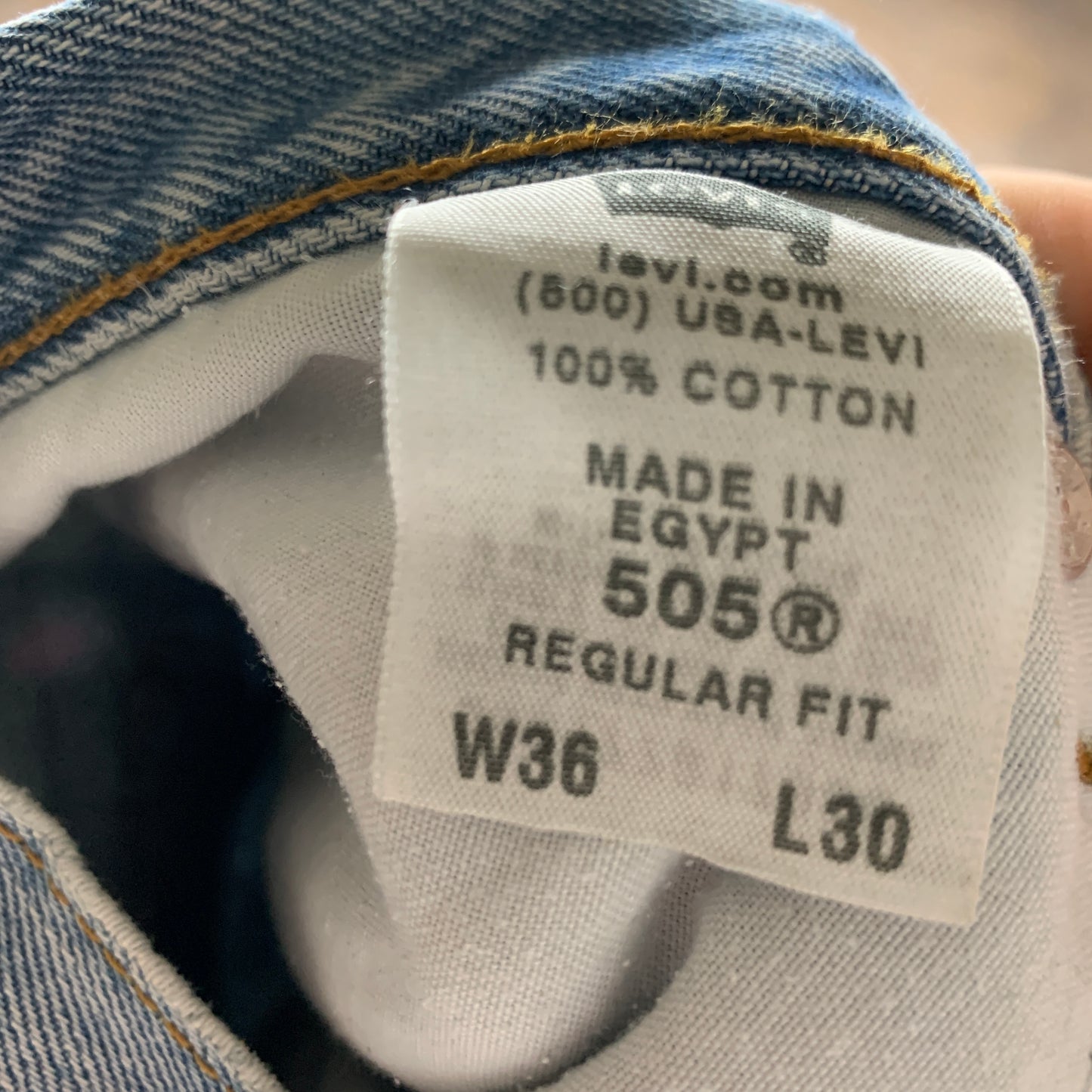 Vintage LEVI'S 505 Jeans W36 L30 Mens Regular Fit Straight Blue