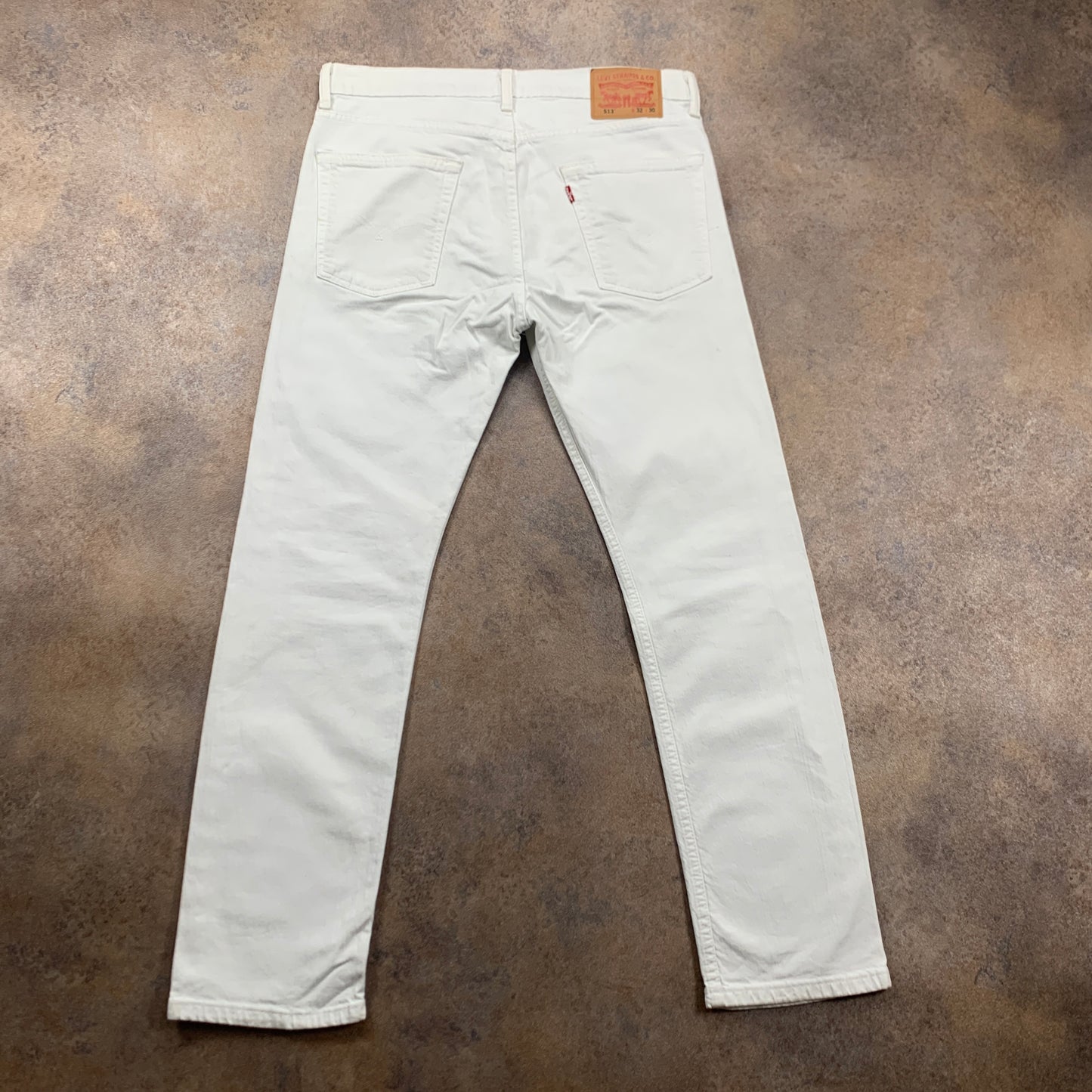 LEVI'S 513 Jeans W32 L30 Mens Slim Fit White