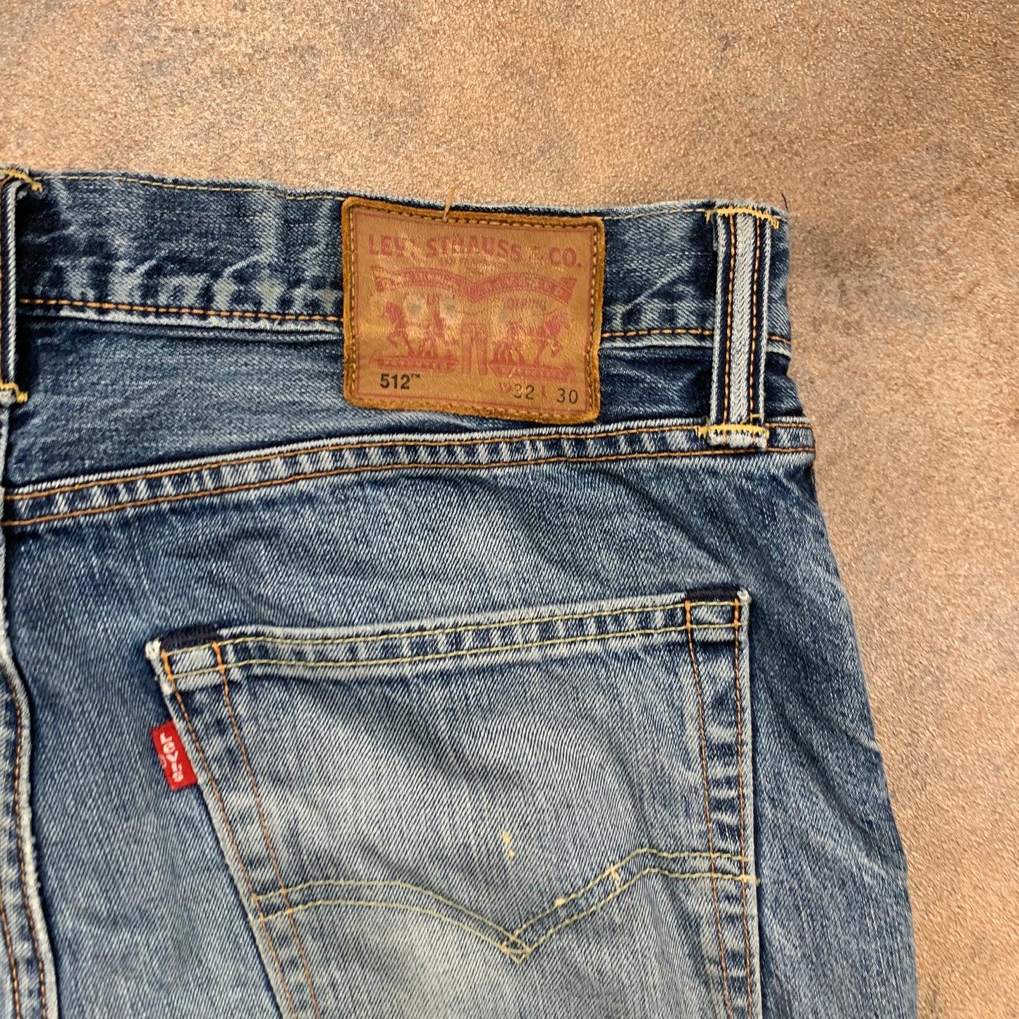 LEVI'S 512 Jeans W32 L29 Mens Slim Fit Tapered Blue