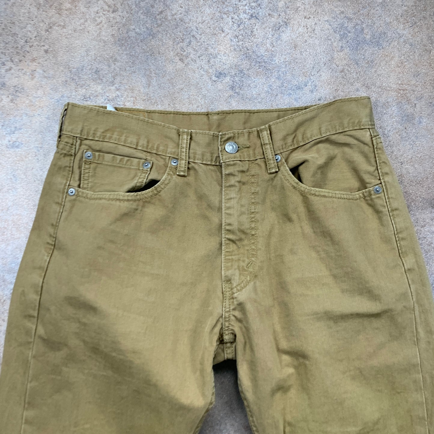 LEVI'S 505 Jeans W32 L29 Mens Regular Fit Straight Beige